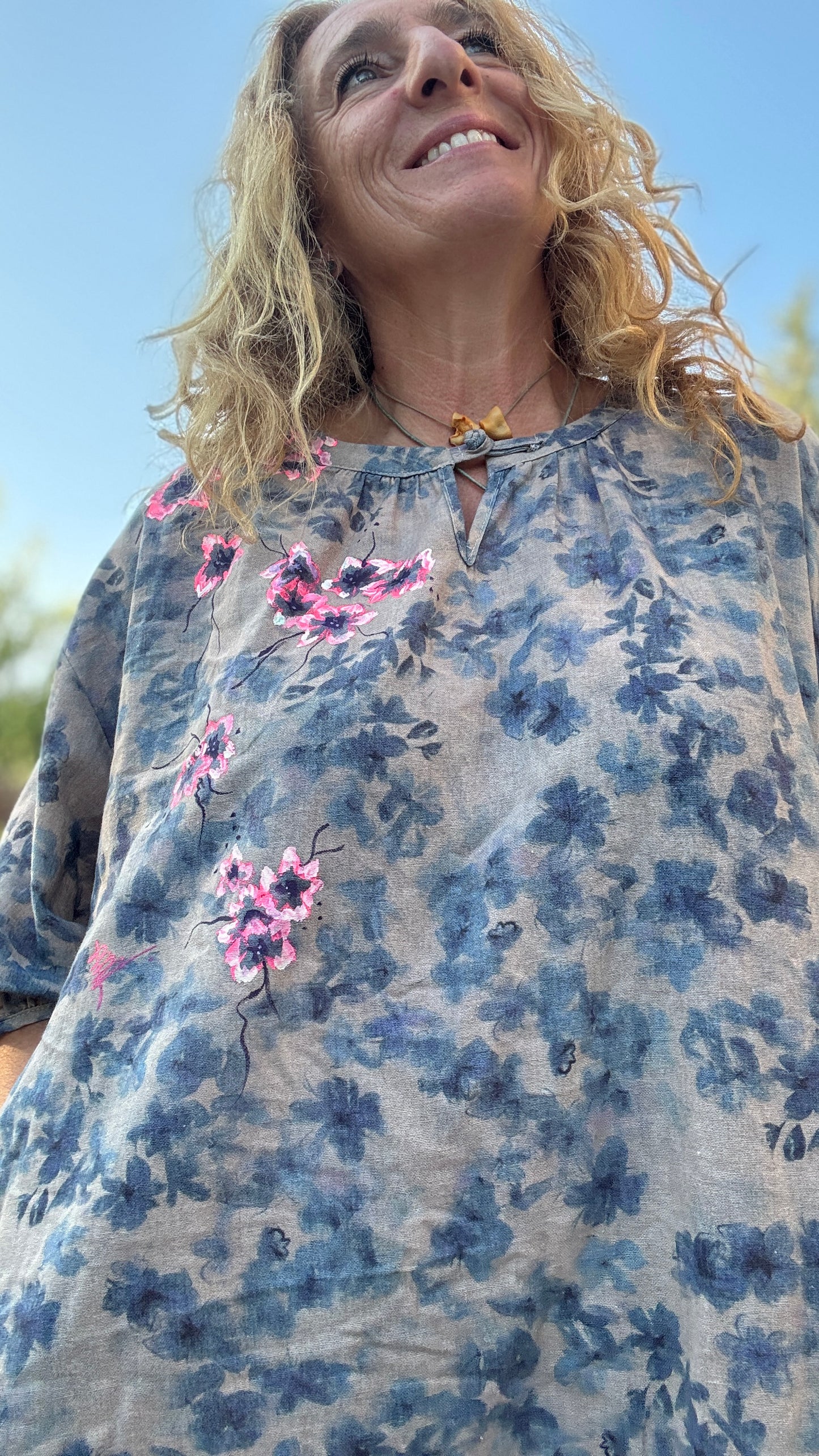 Vestido largo flores