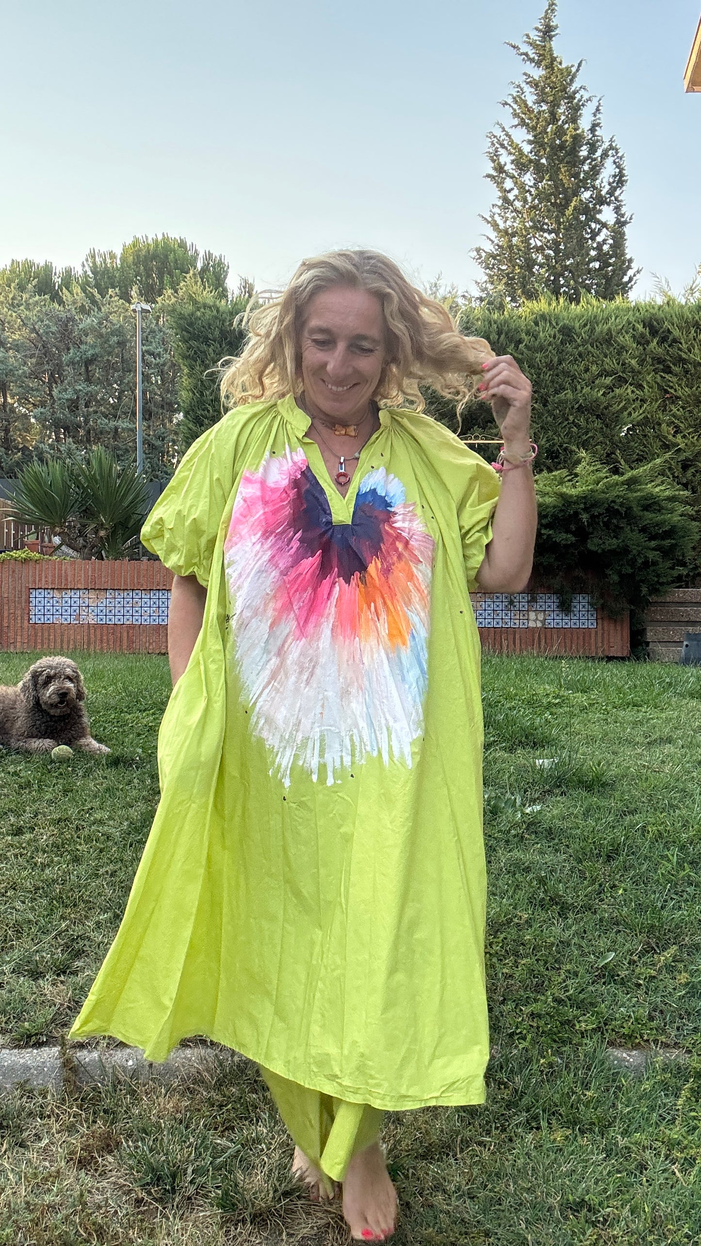 Vestido over lima