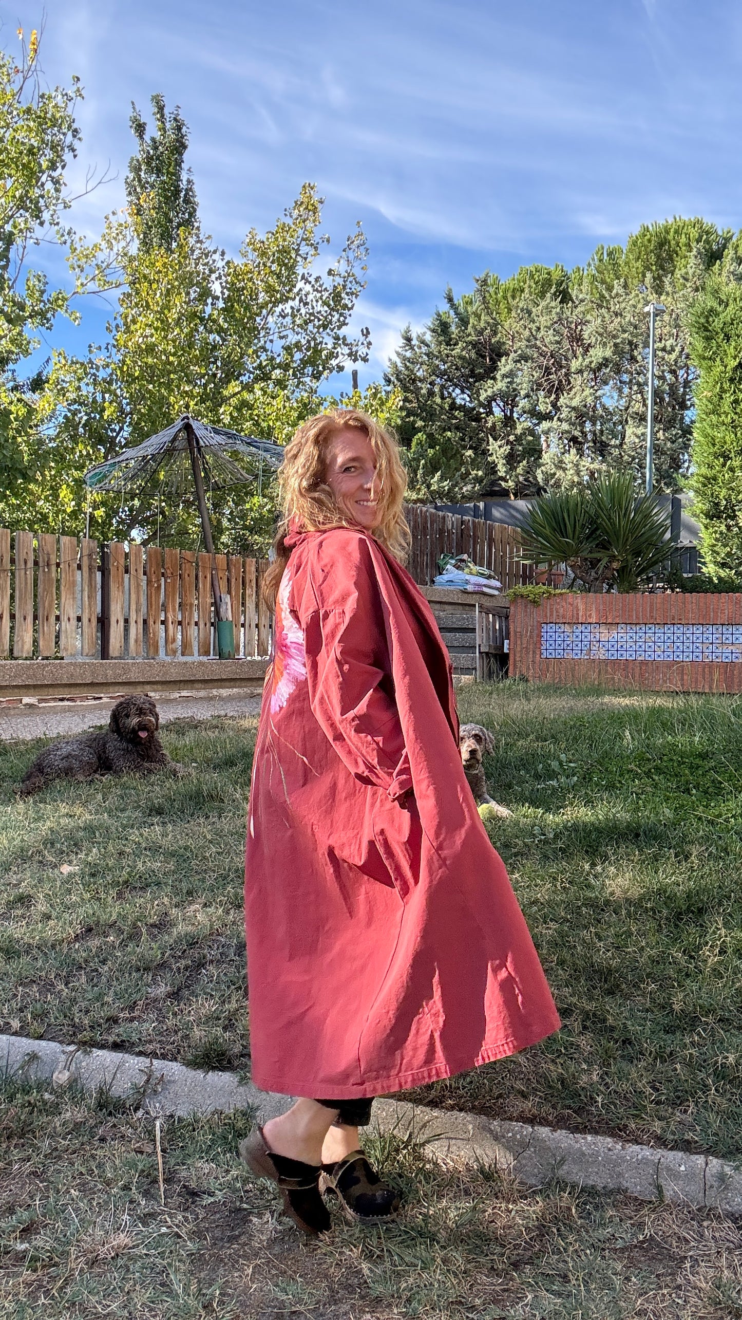 Gabardina loneta over