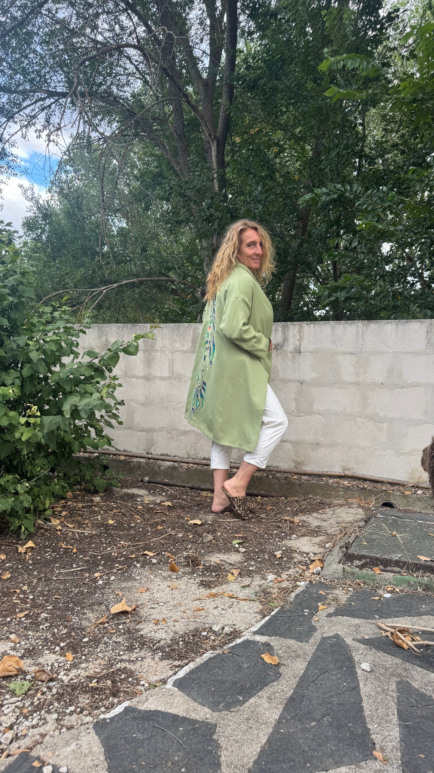 Chaqueta over verde
