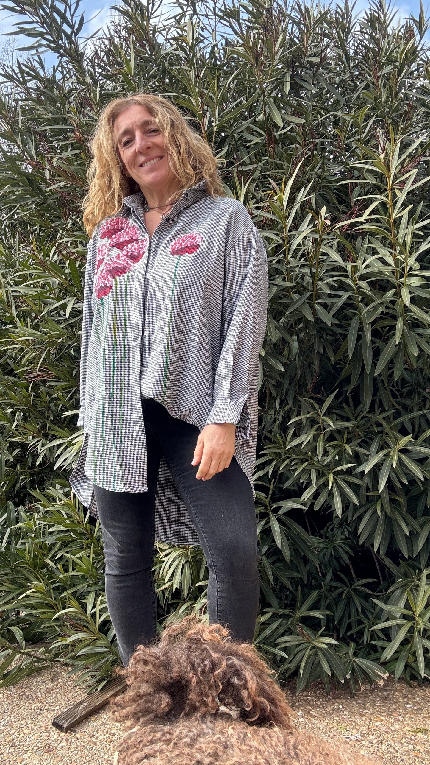 Blusa pata de gallo negro-blanco