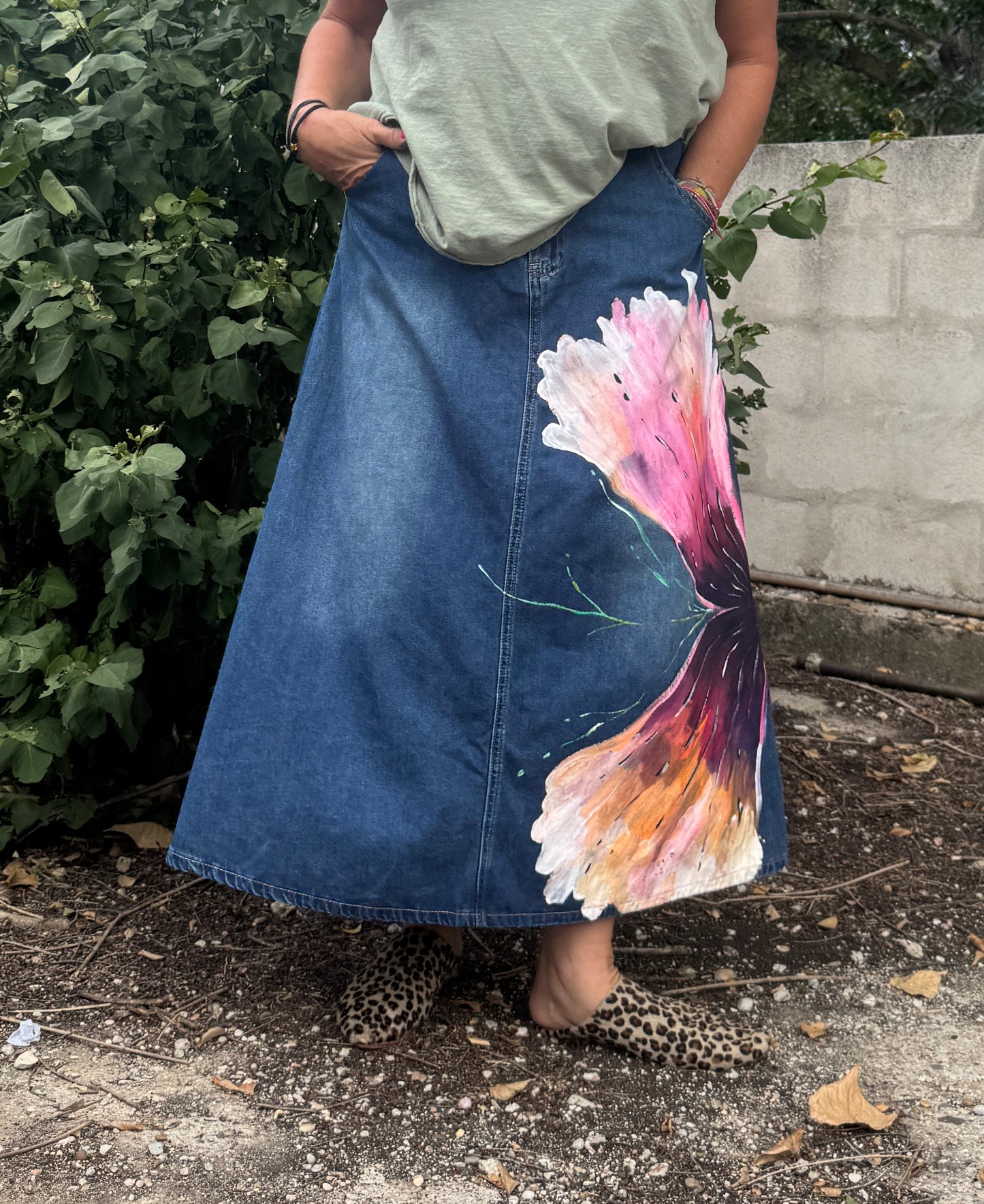 Falda vaquera azul
