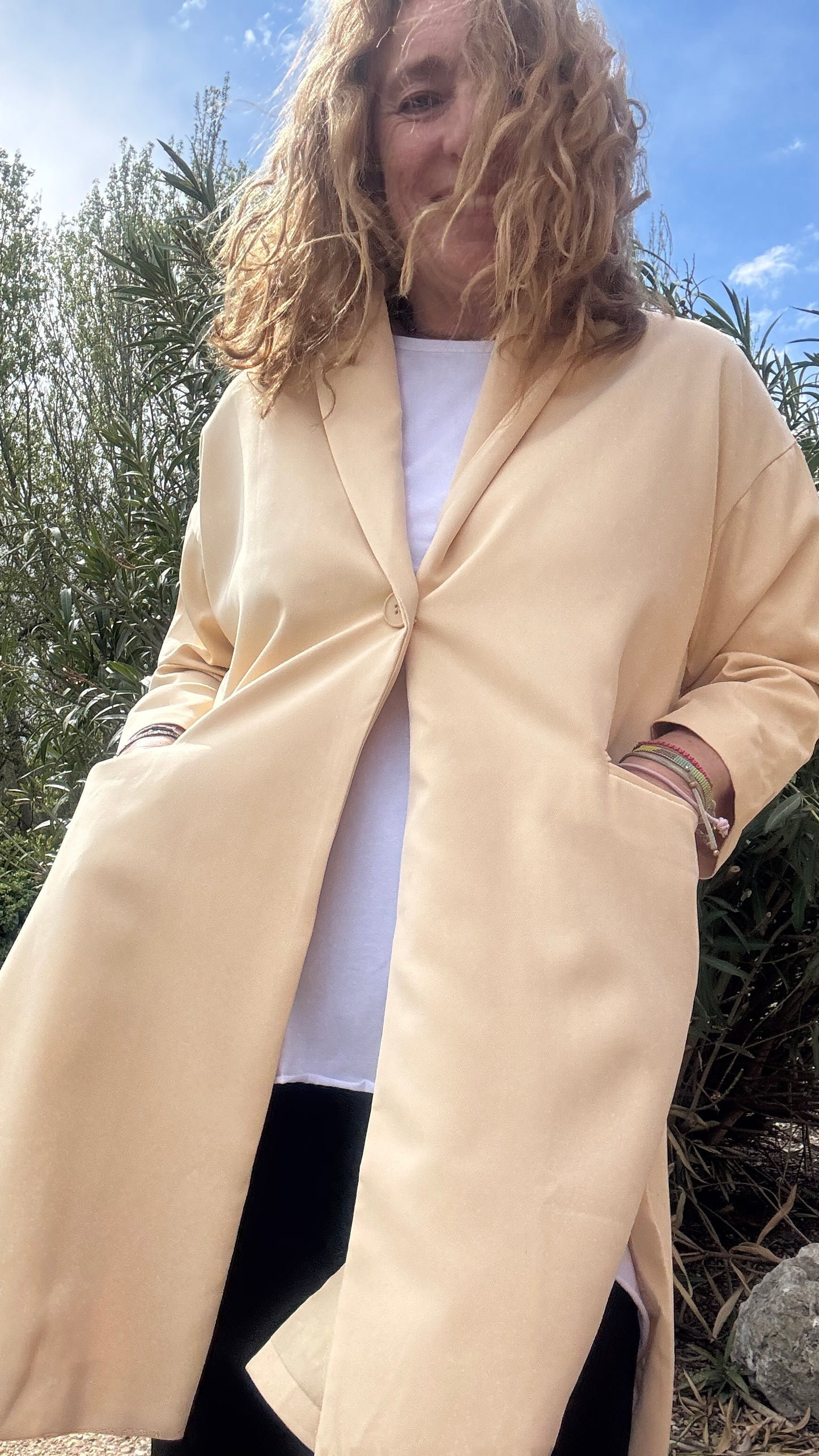 Chaqueta - americana beige