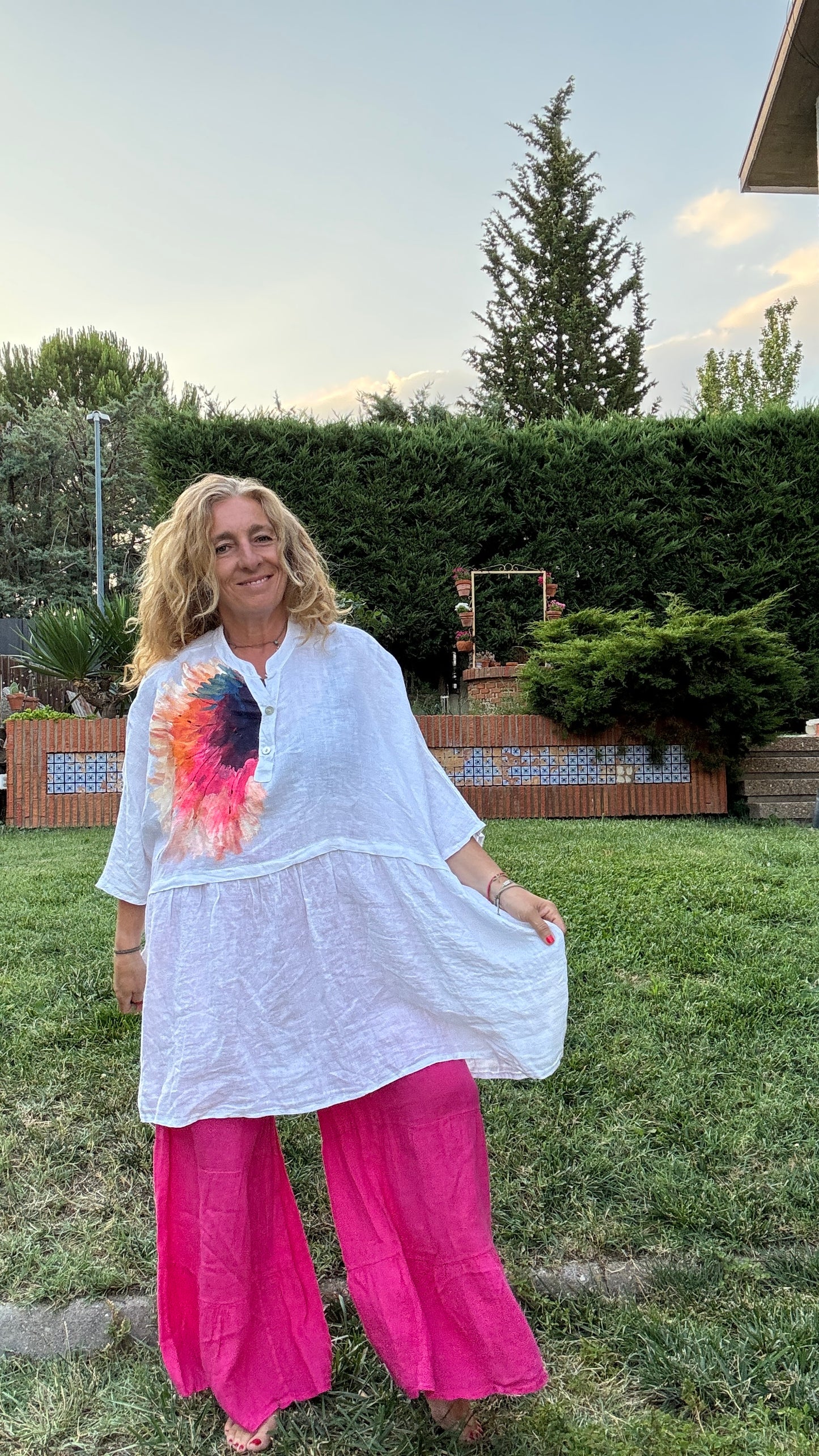 Blusón oversize blanco