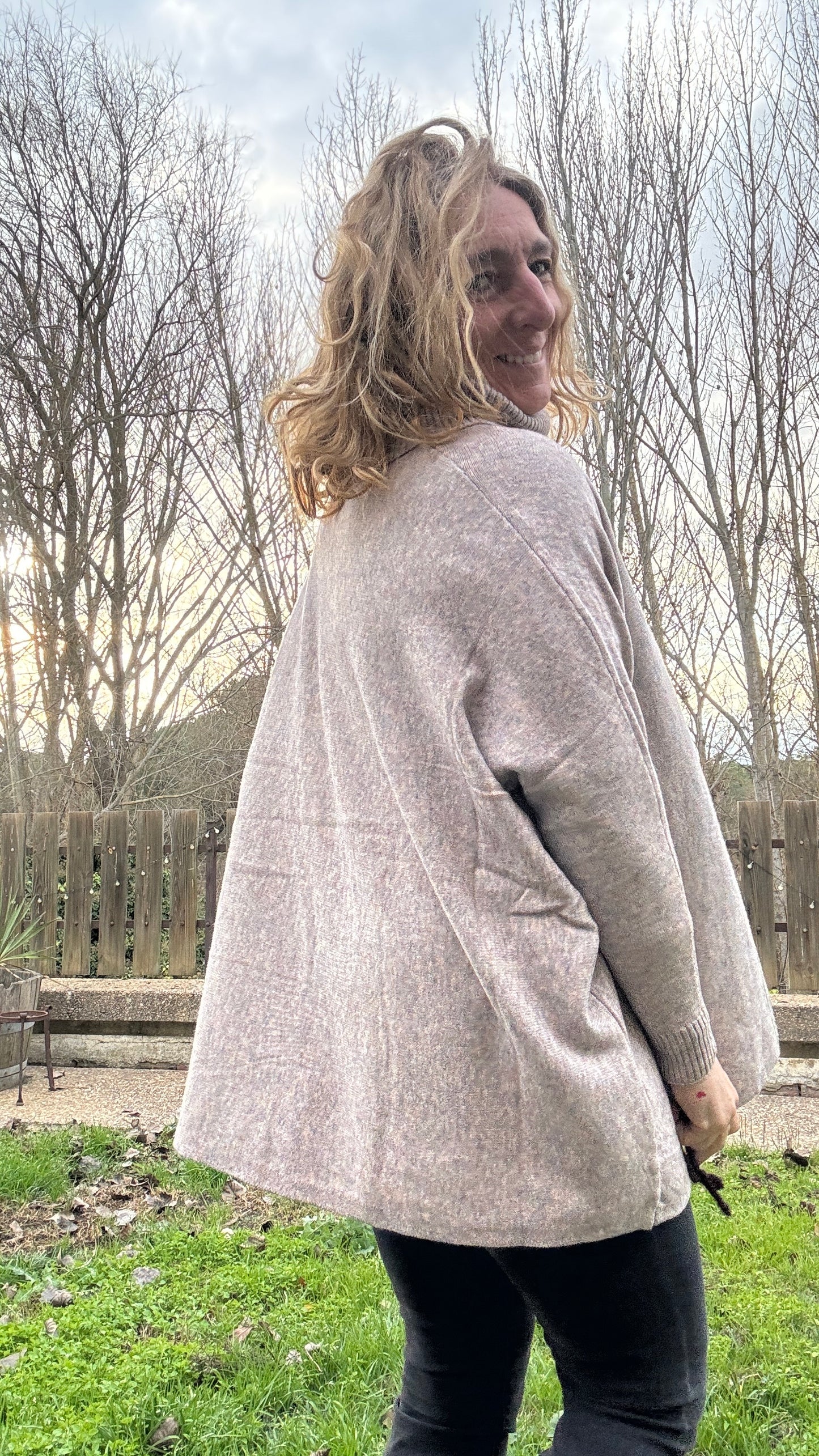 Jersey oversize beige