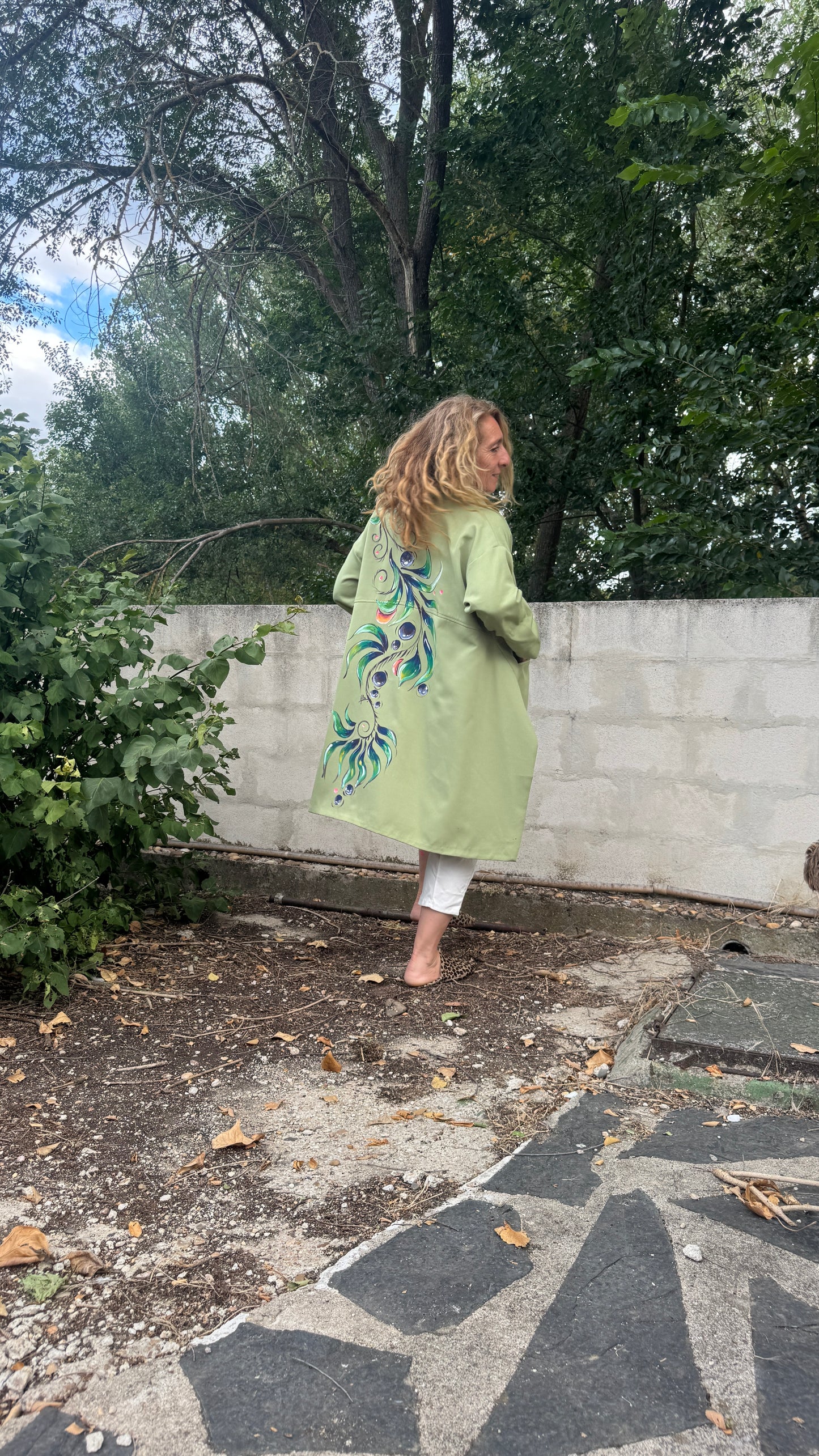 Chaqueta over verde