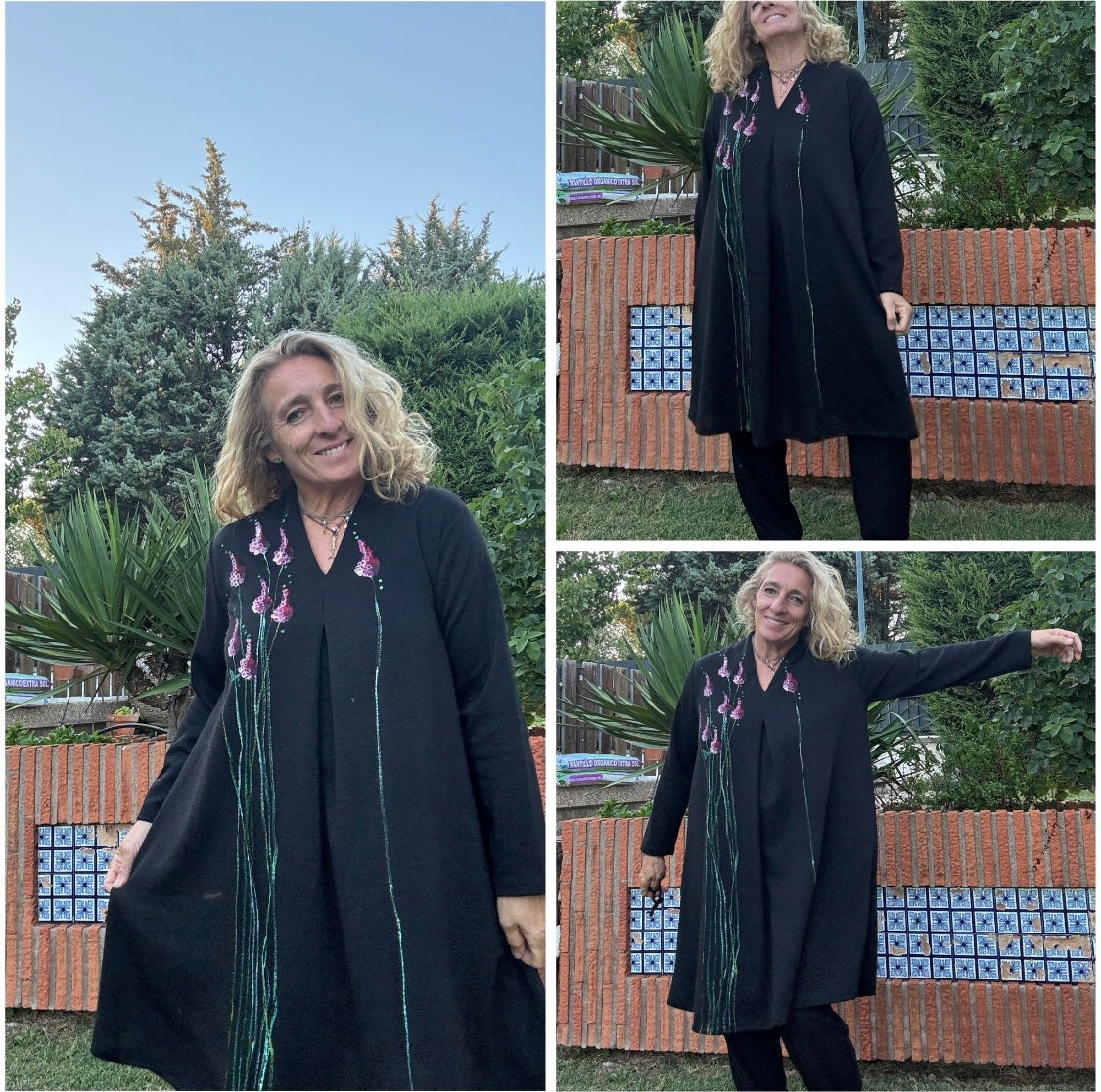 Vestido pico negro