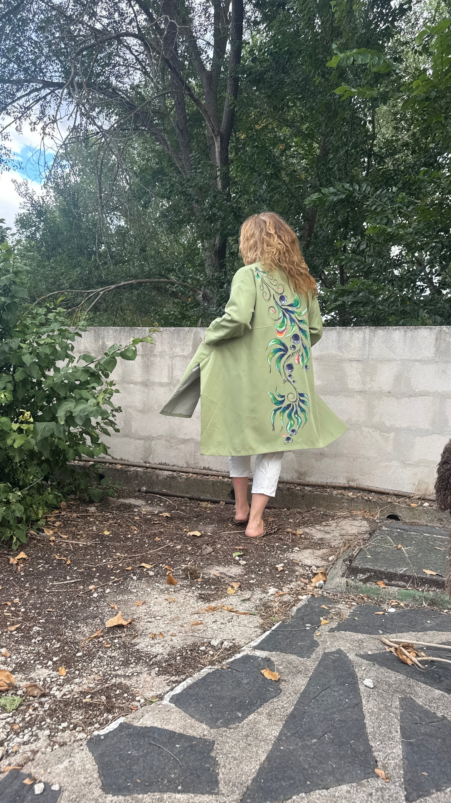 Chaqueta over verde