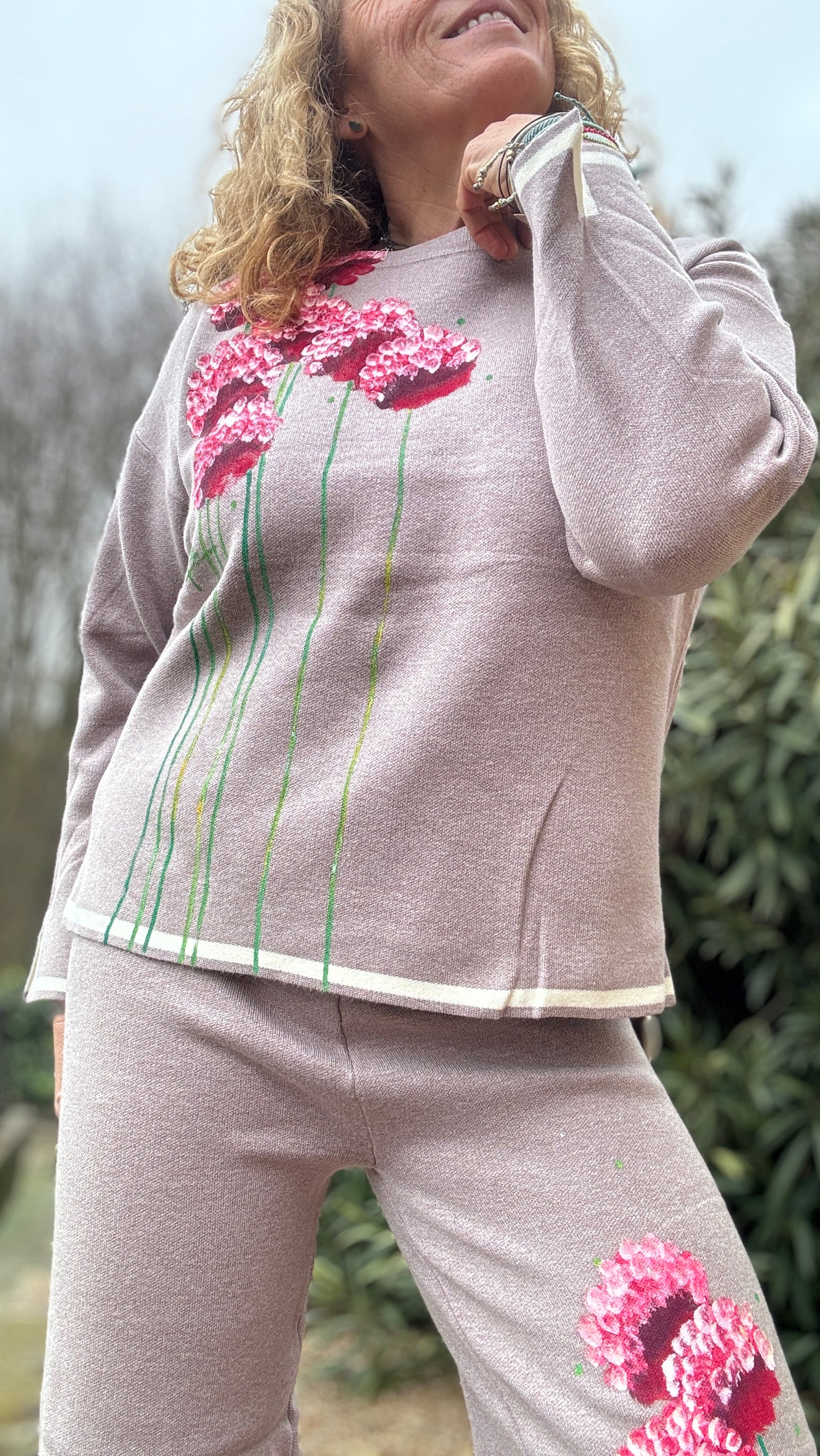 Conjunto beige Vivo blanco
