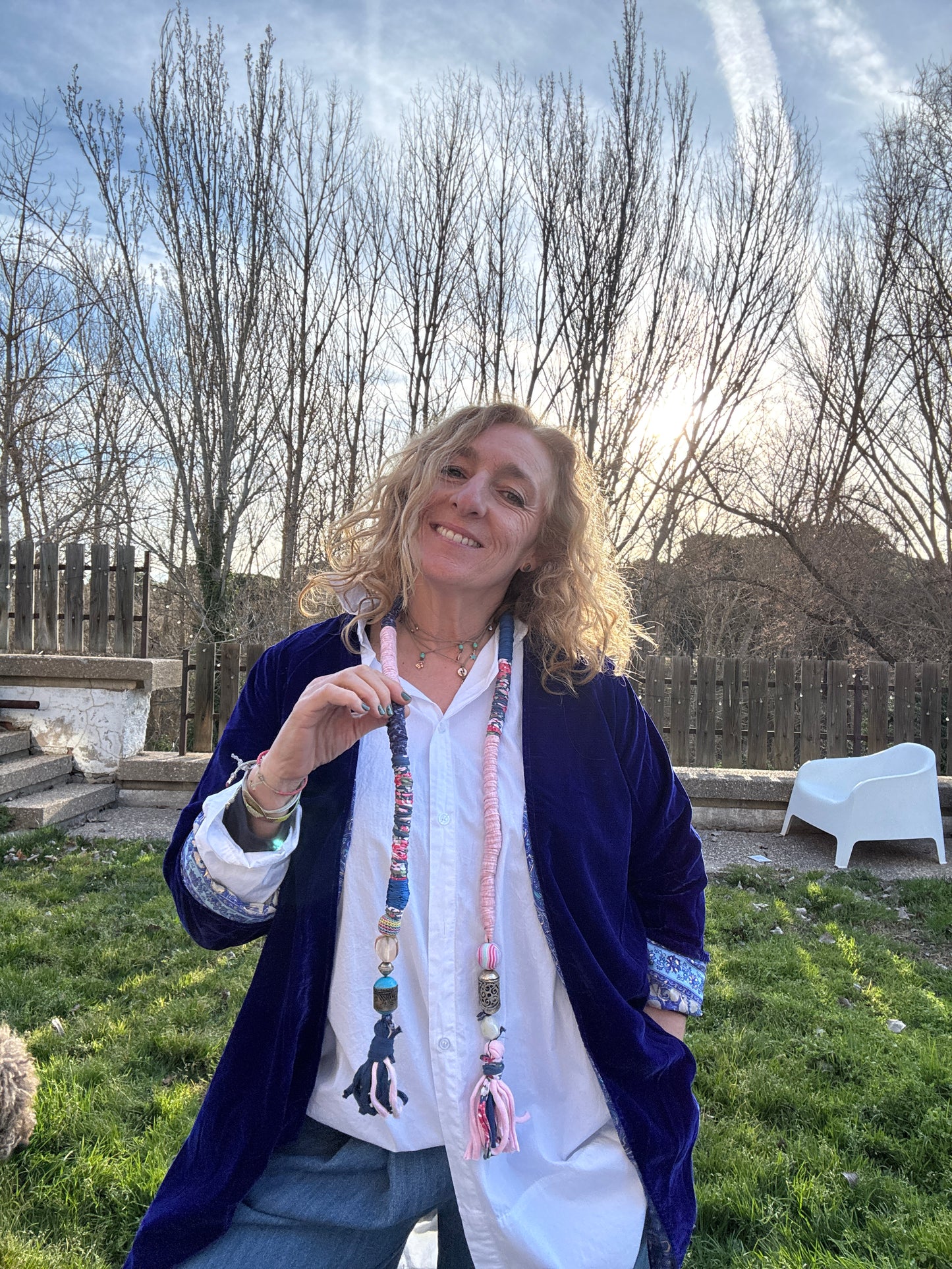 Kimono reversible corto klein