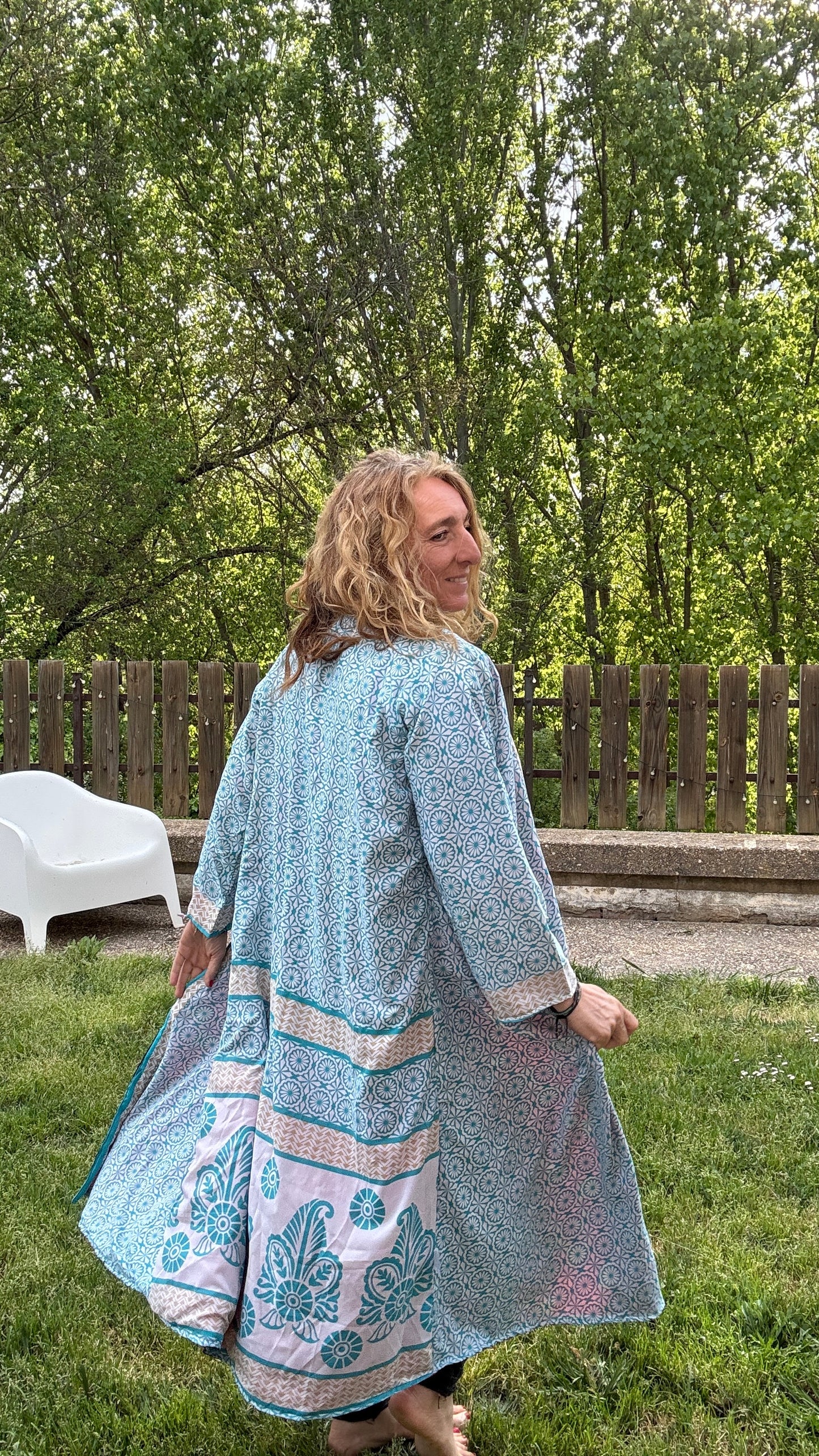 Kimono seda largo