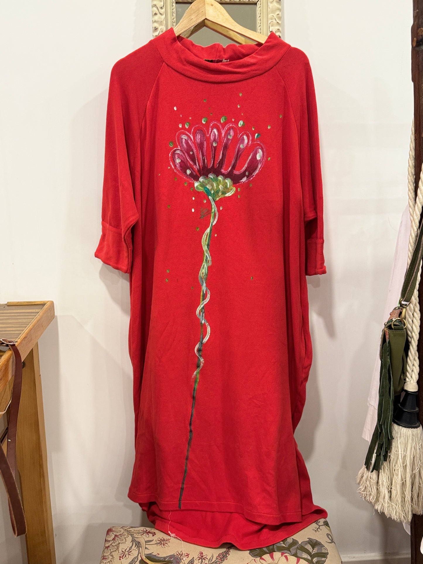 Vestido chimenea rojo