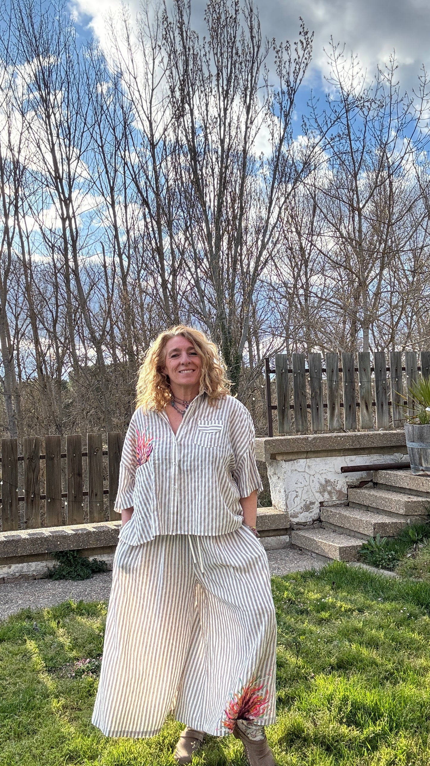 Blusa raya beige