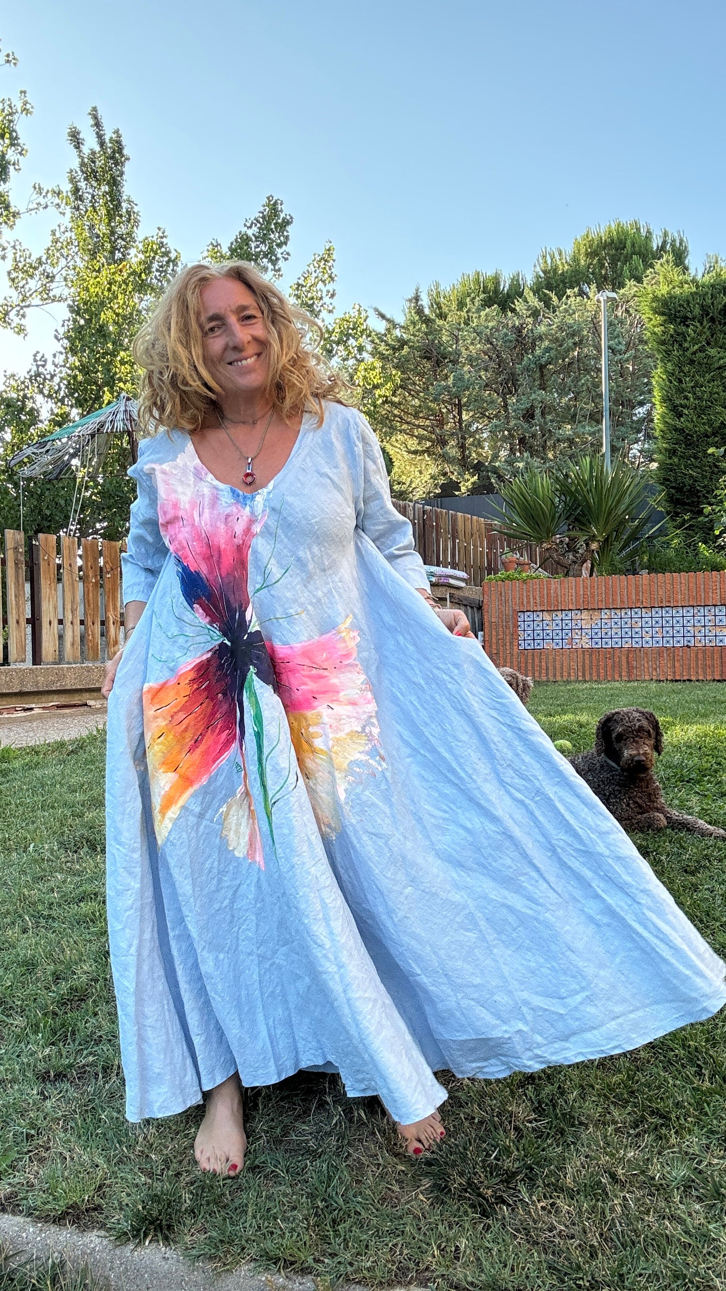 Vestidazo celeste