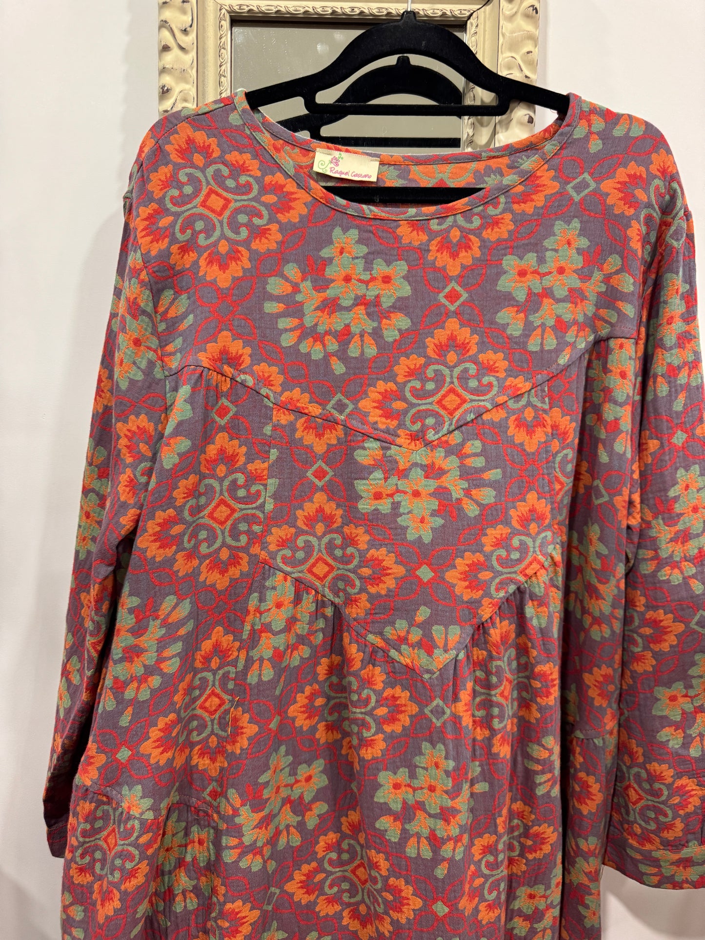 Vestido romántico estampado