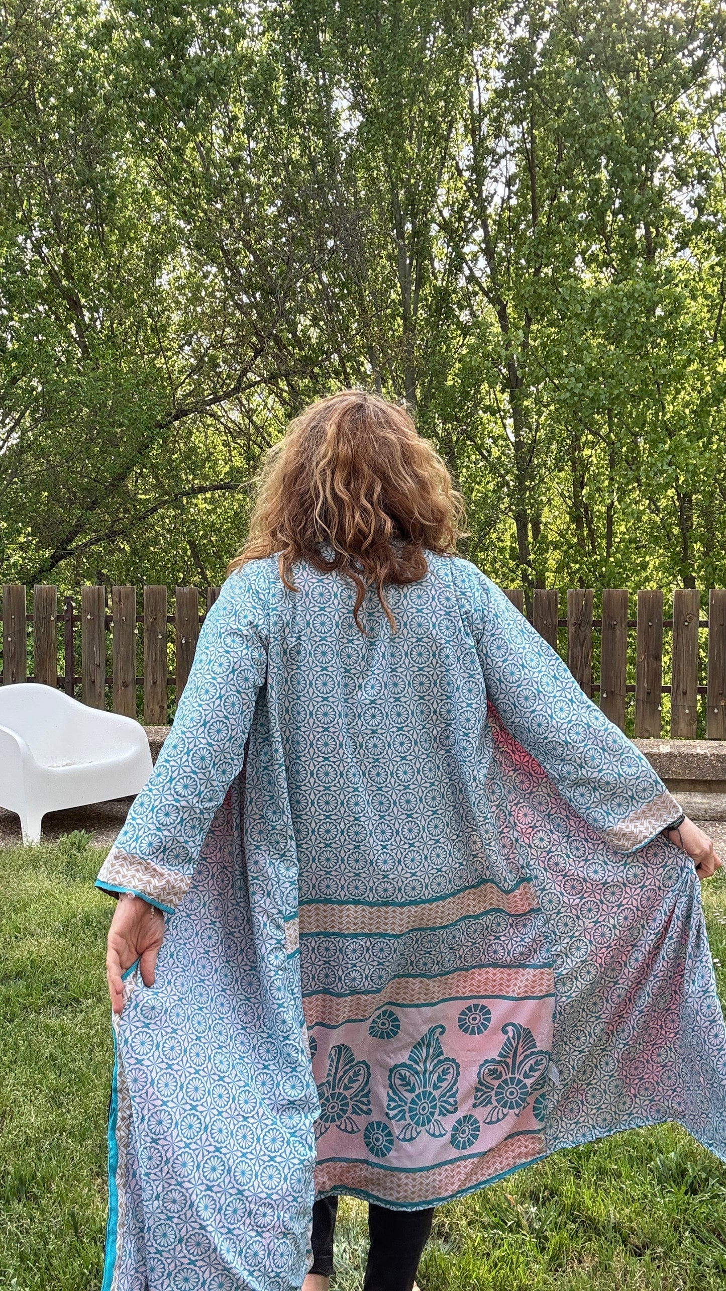 Kimono seda largo