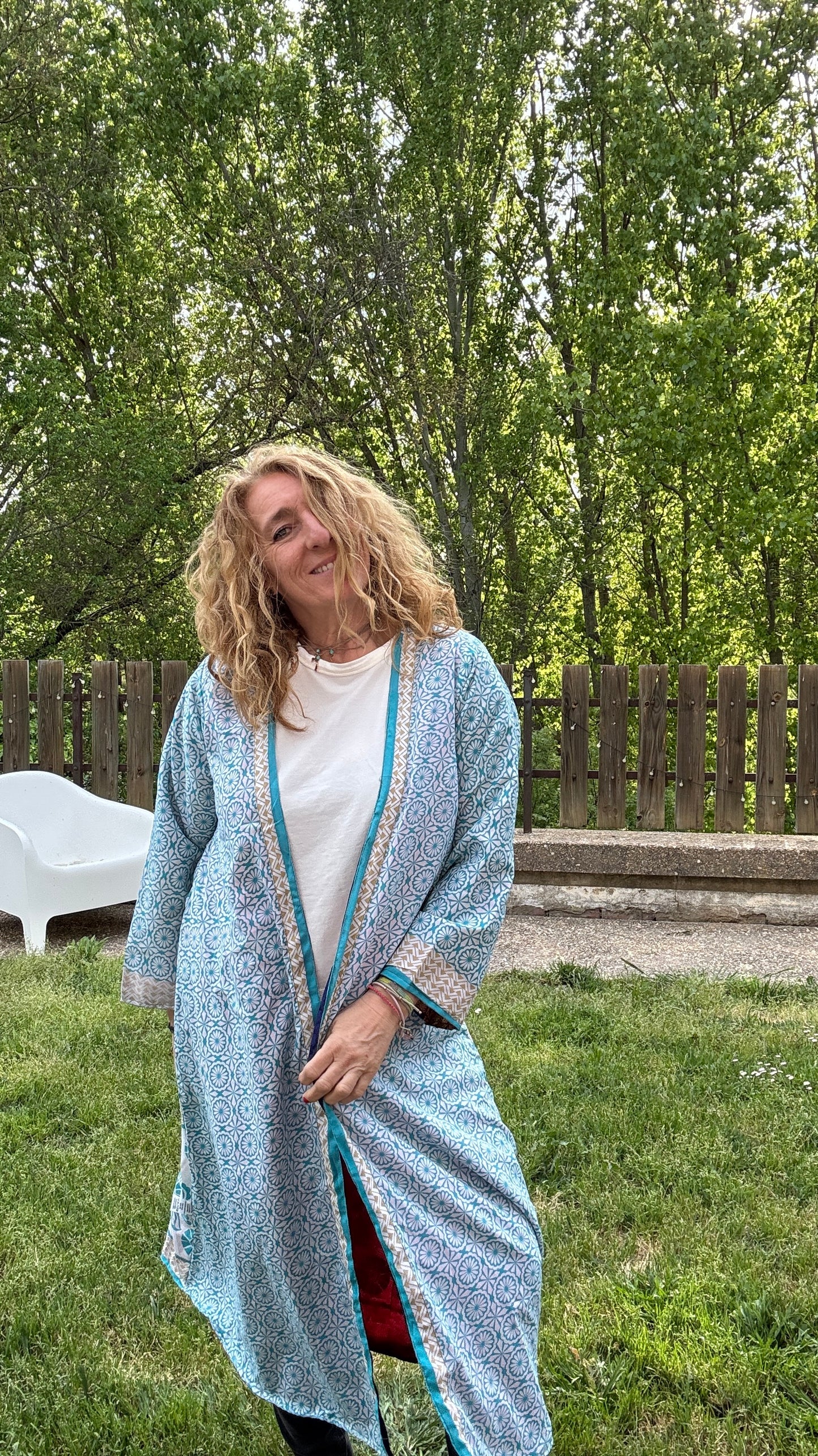 Kimono seda largo