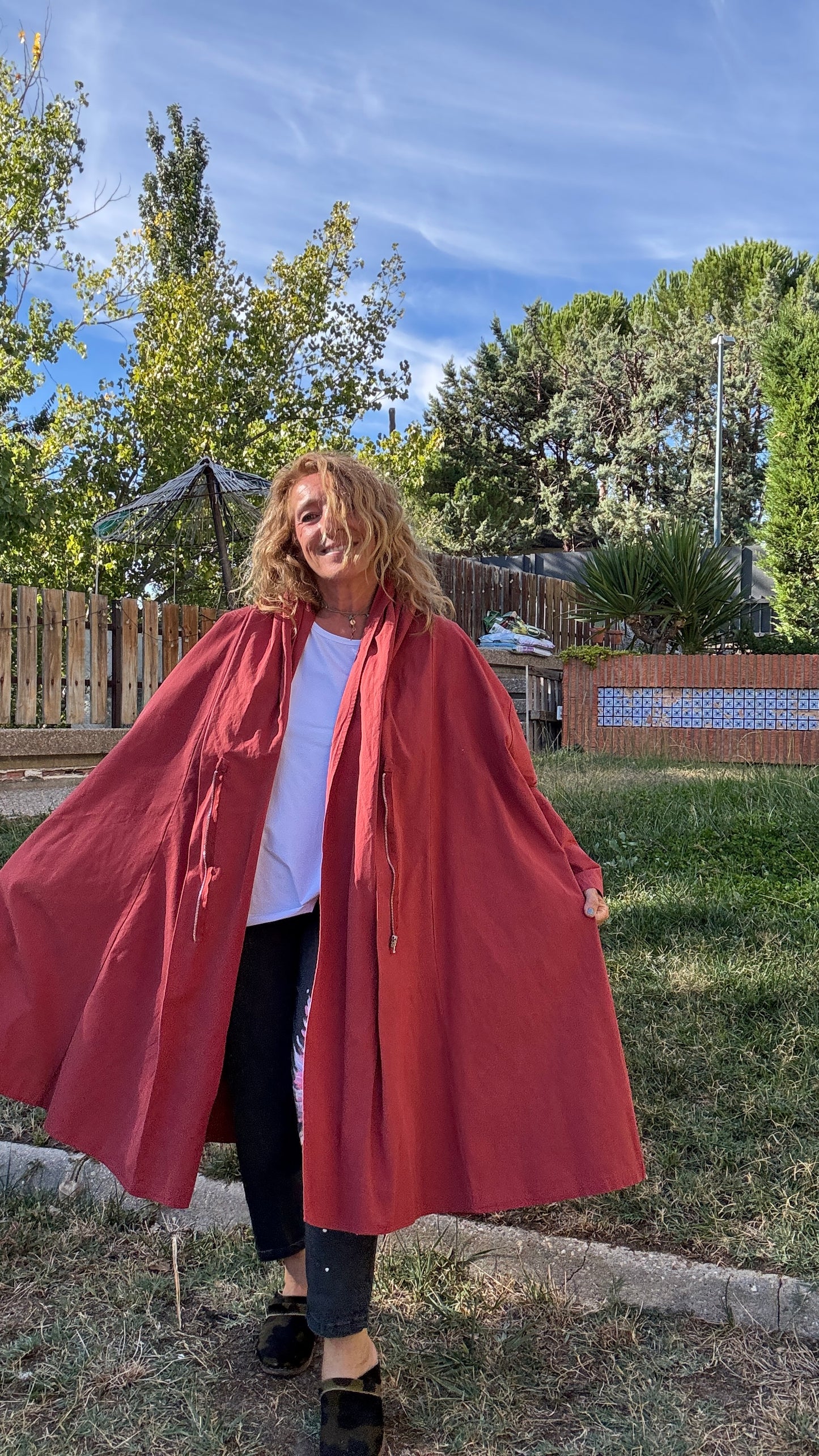 Gabardina loneta over