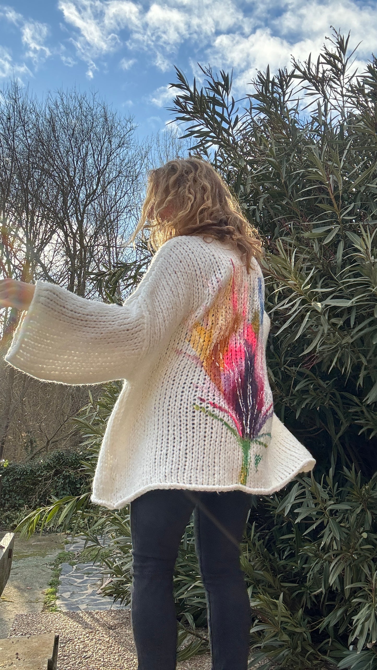 Chaqueta gruesa crudo