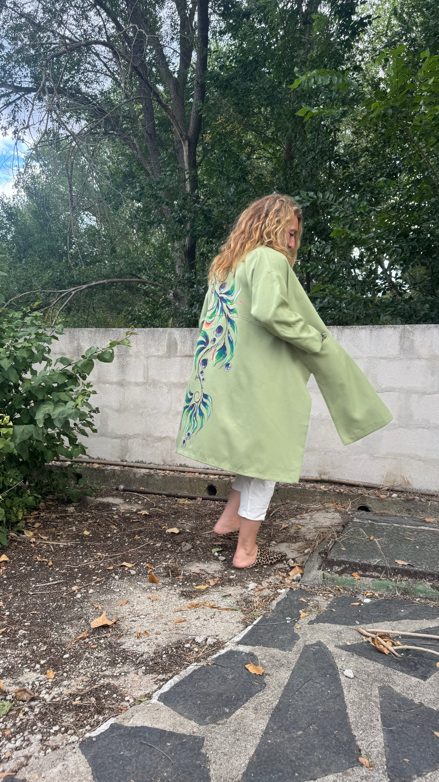 Chaqueta over verde