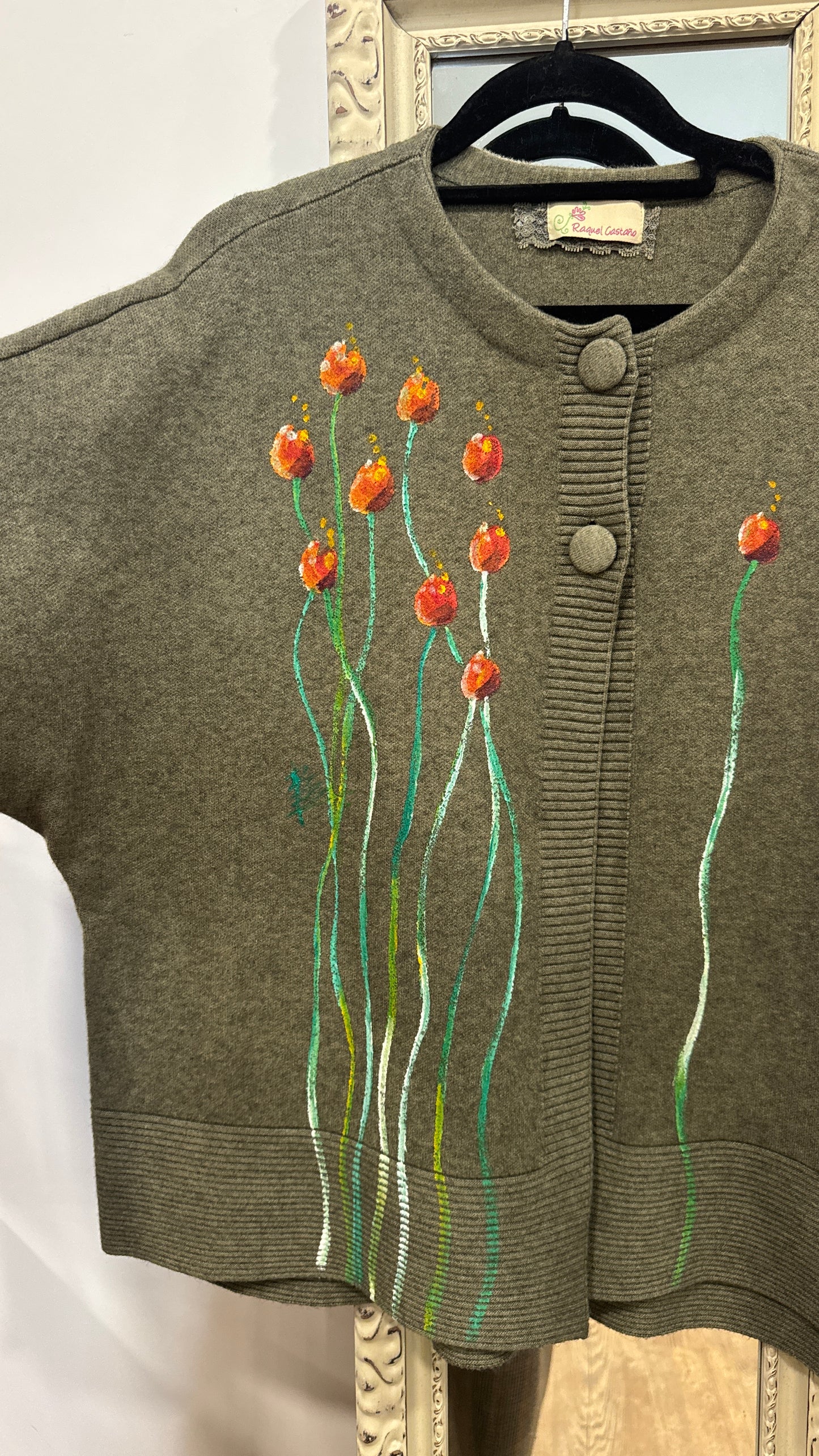Chaqueta dos botones kaki