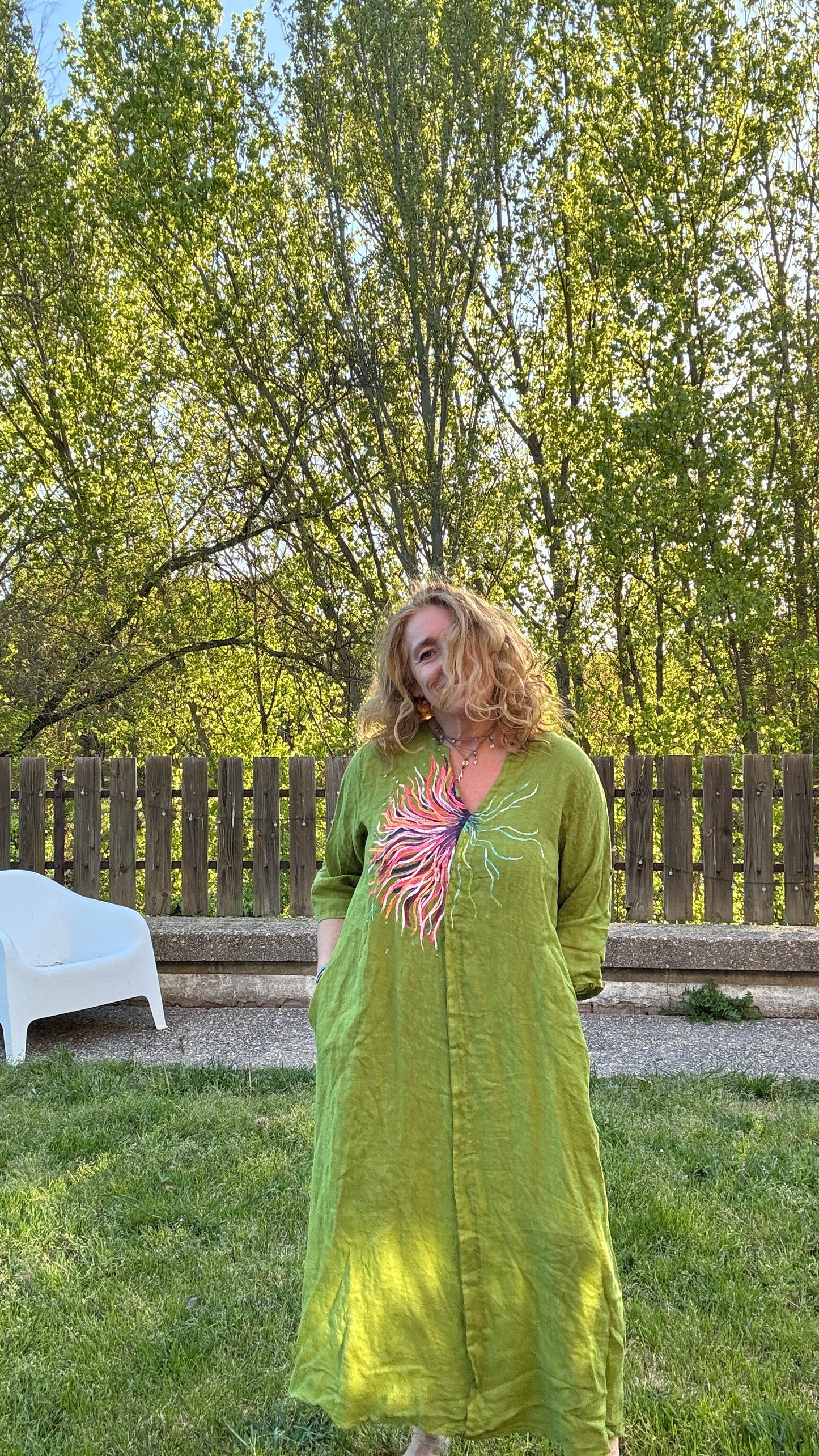 Vestido Kaftan verde