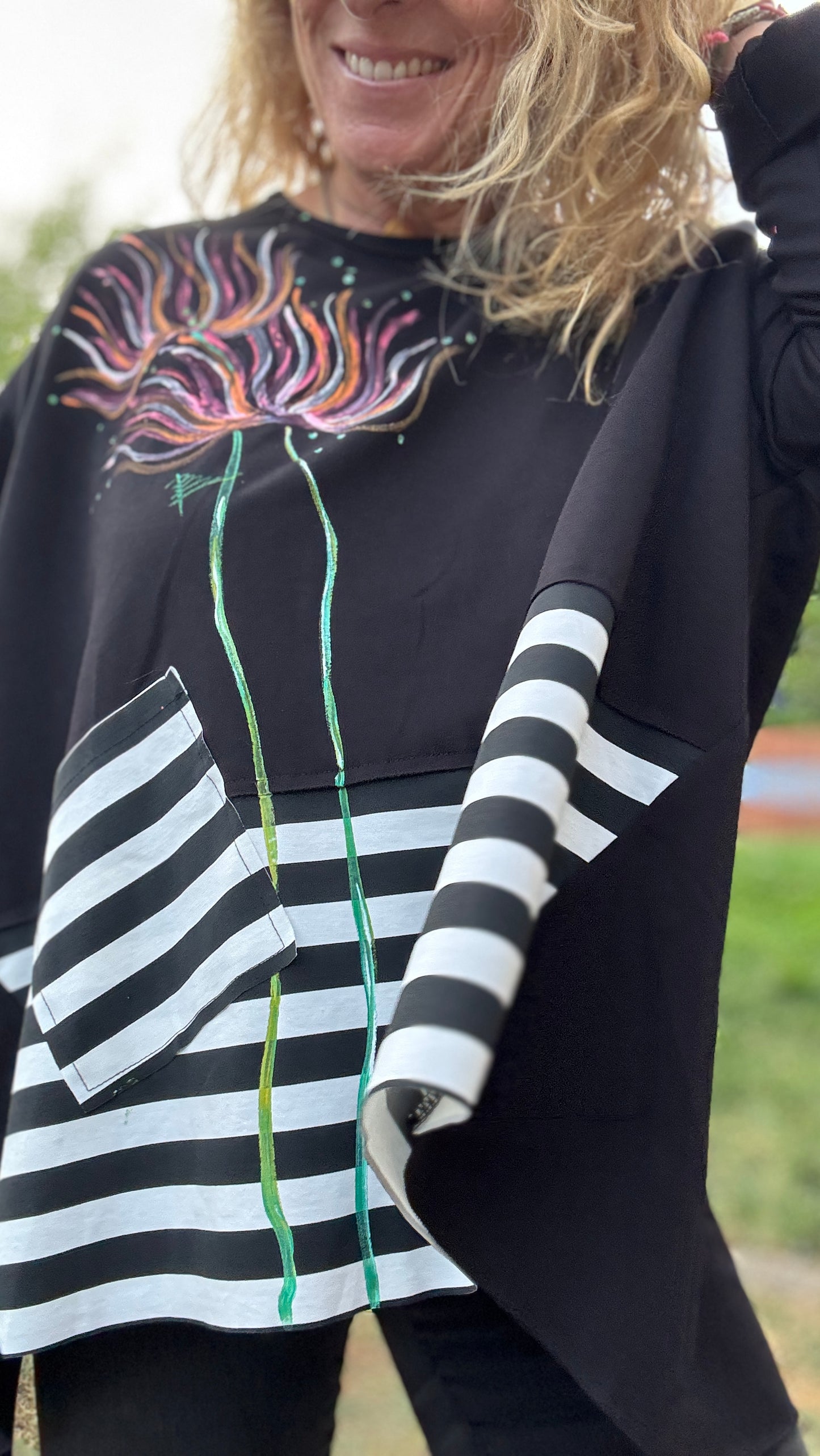 Blusa raya negra