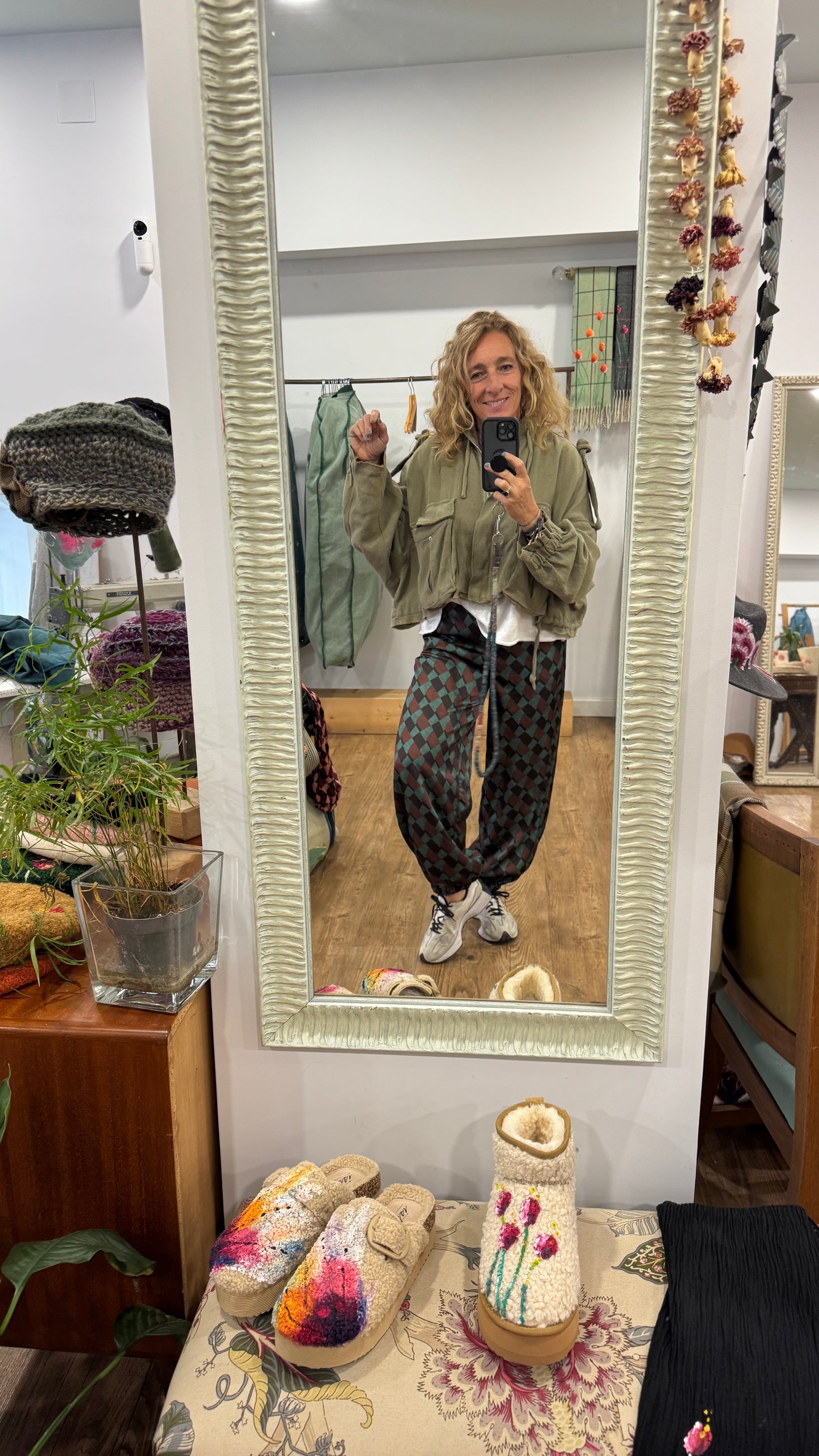 Pantalón rombo verde