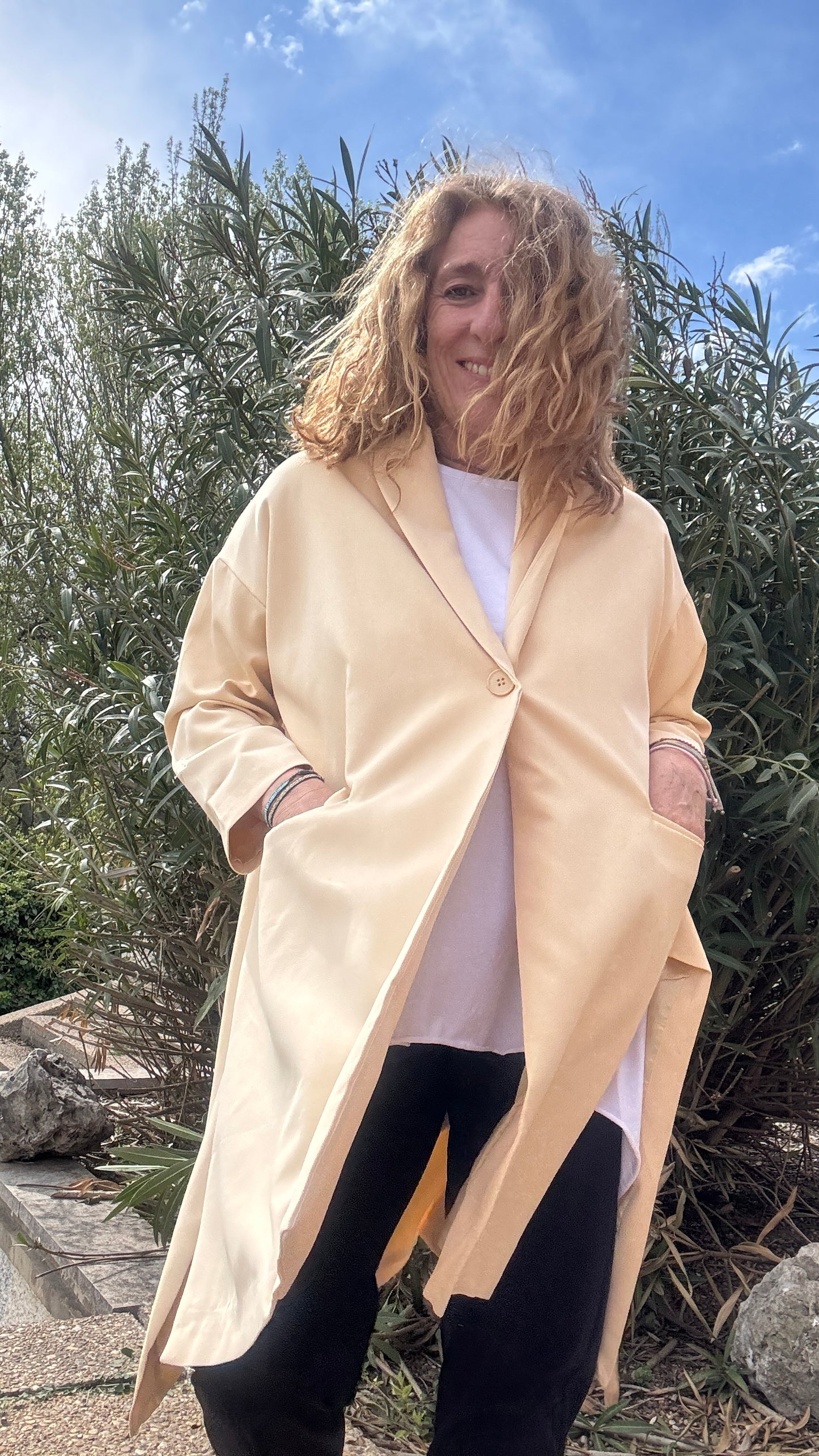 Chaqueta - americana beige
