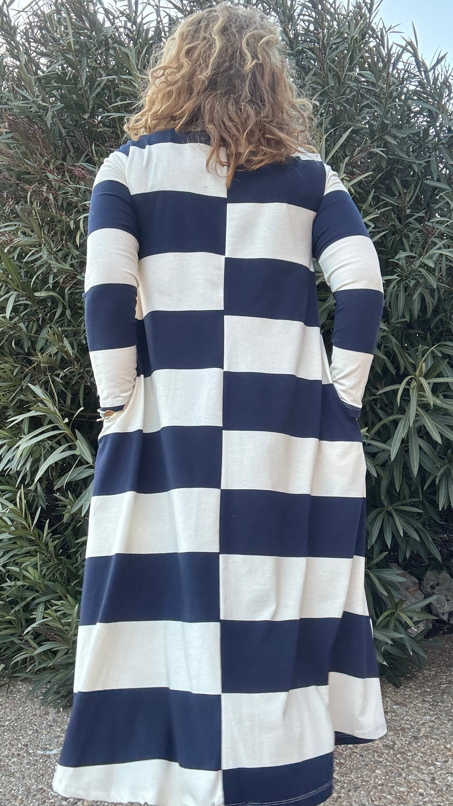 Vestido raya marino
