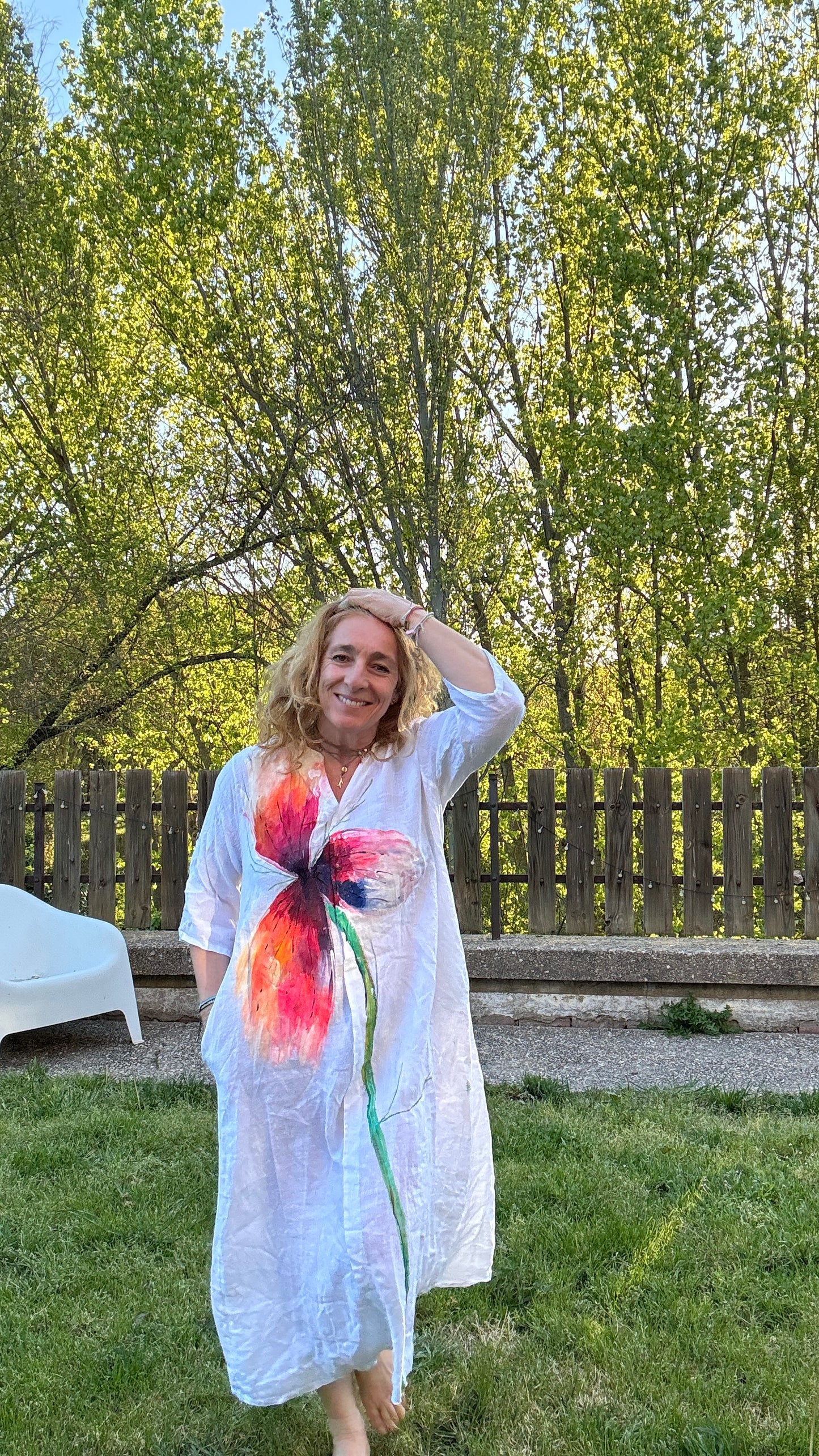 Vestido Kaftan blanco