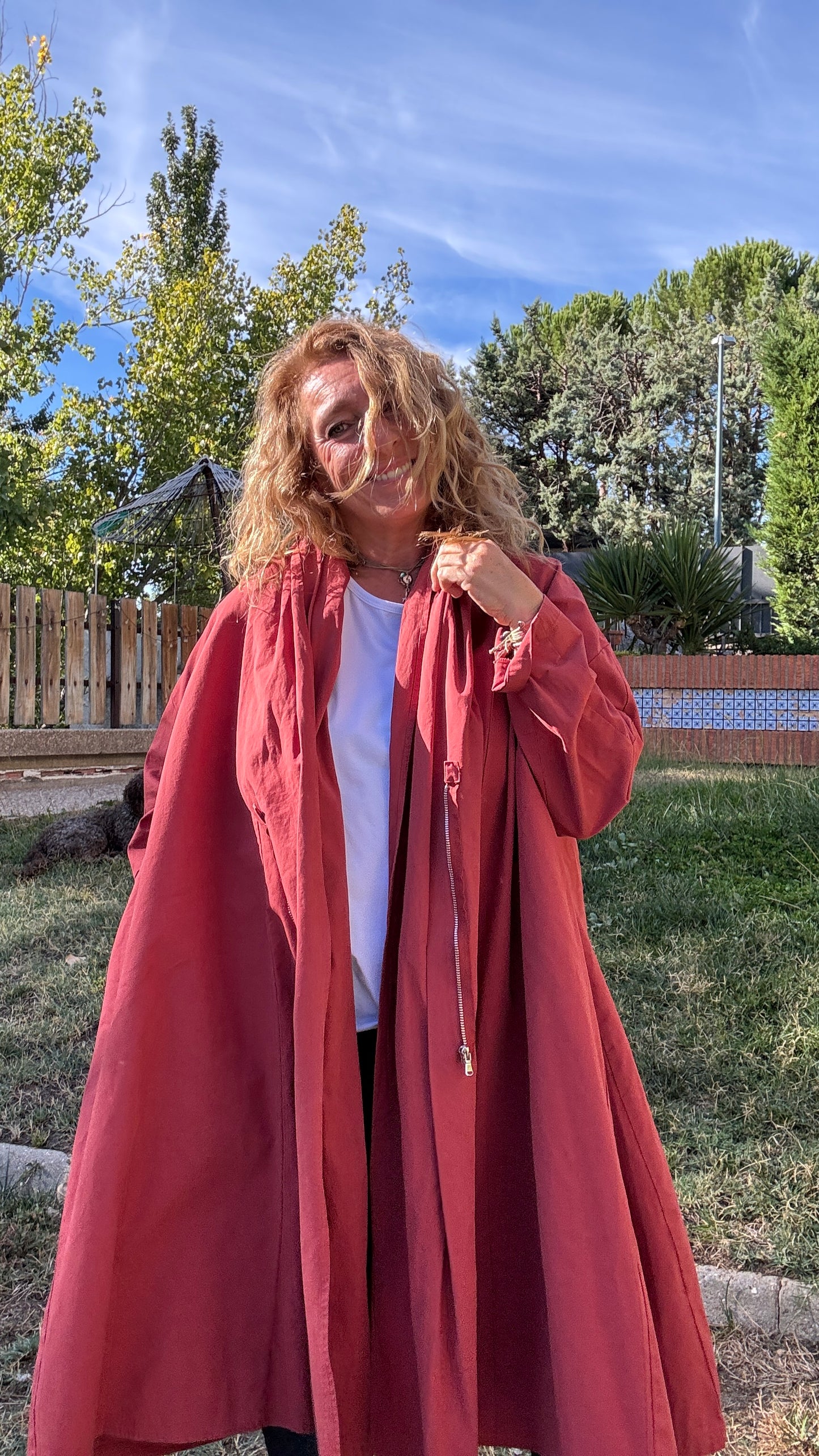 Gabardina loneta over