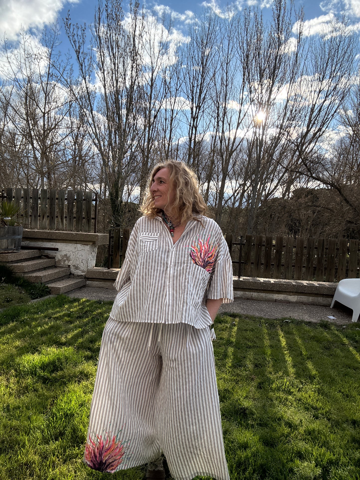 Blusa raya beige