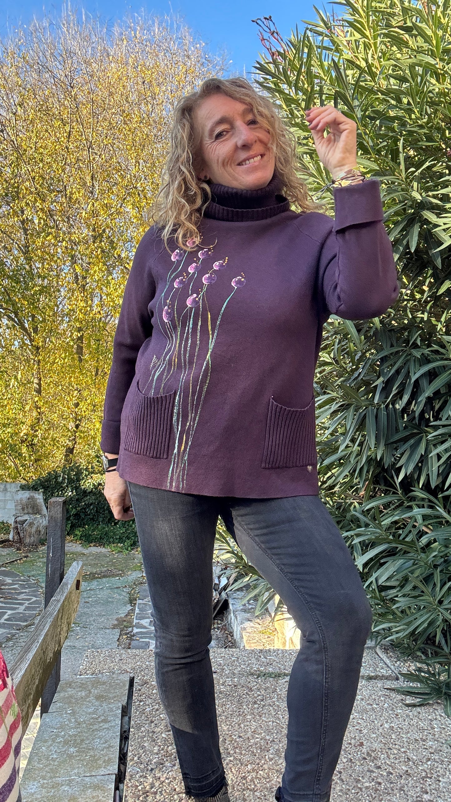 Jersey ranglan berenjena