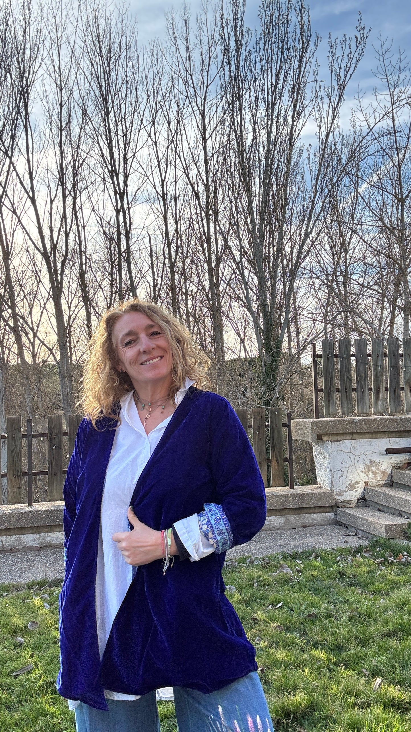 Kimono reversible corto klein