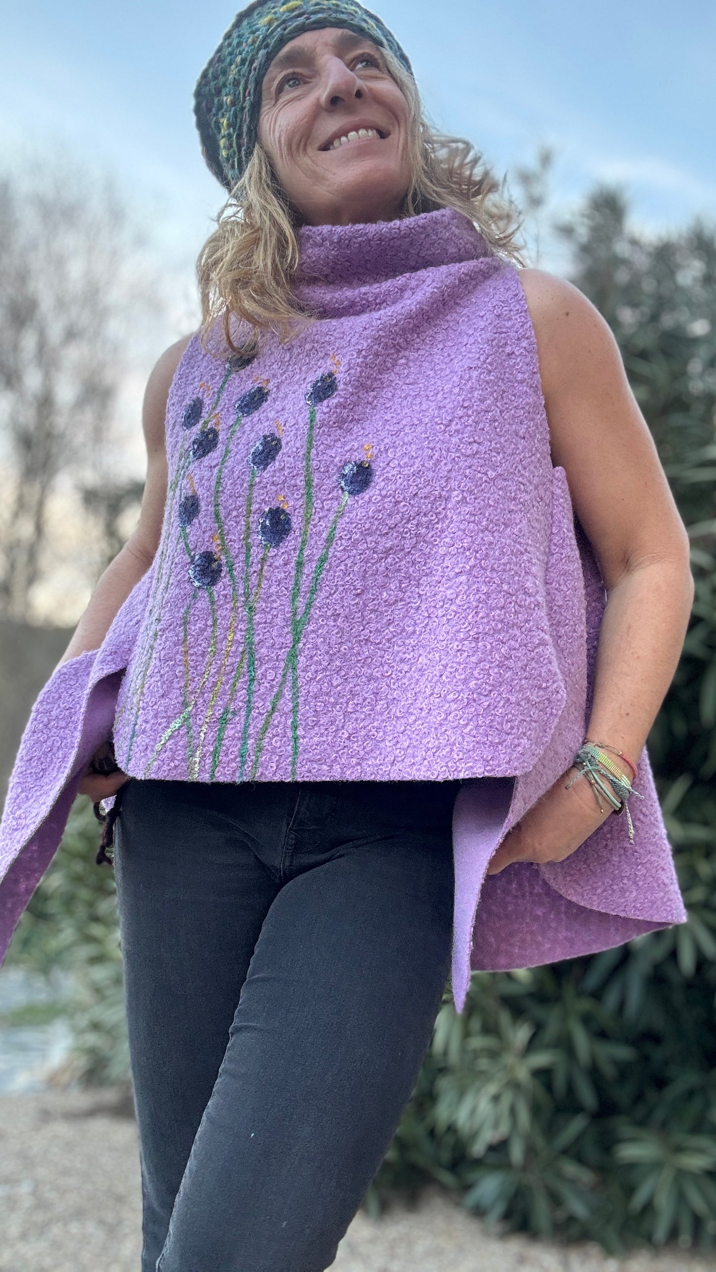 Chaleco lila