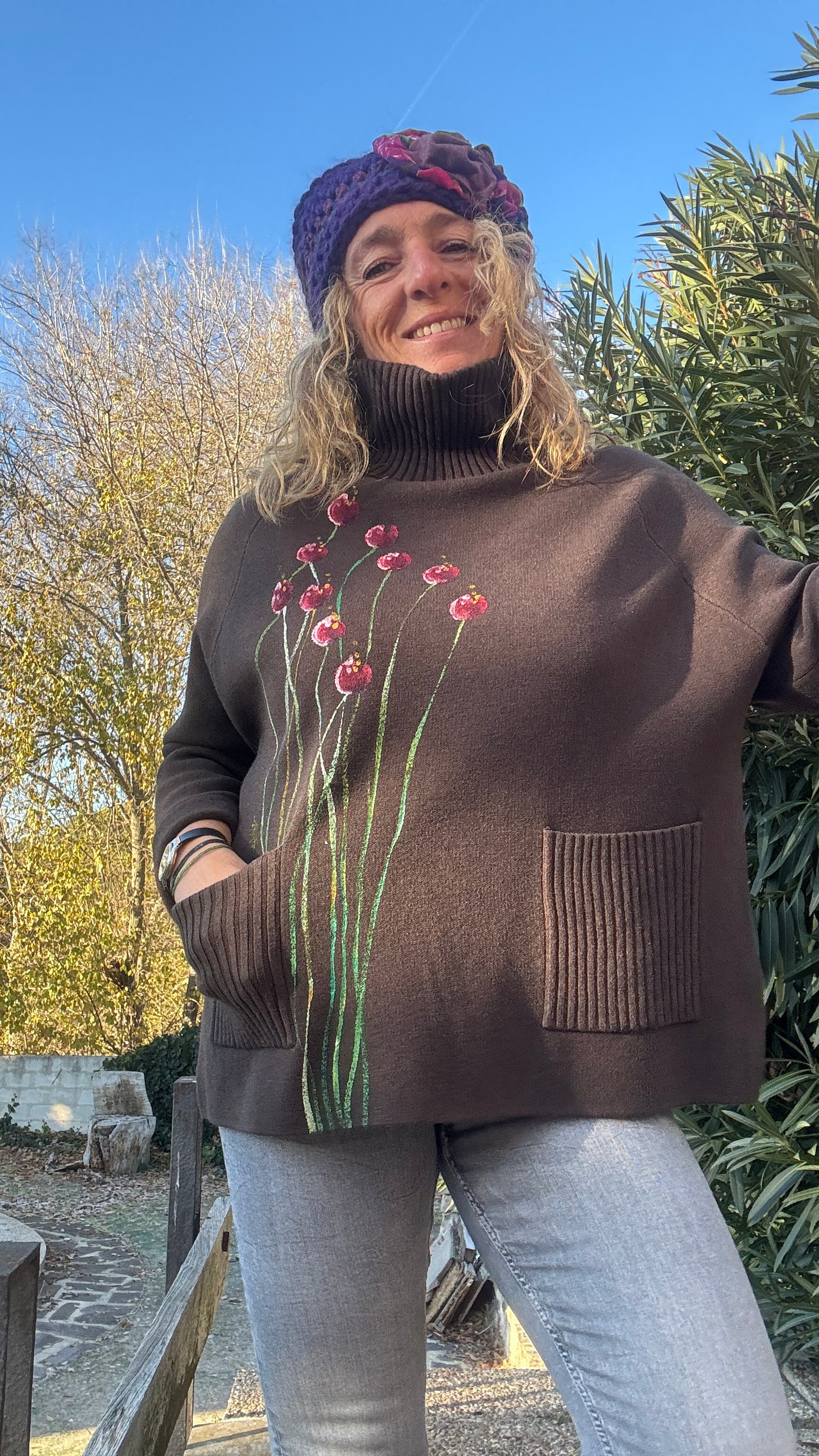 Jersey ranglan marrón