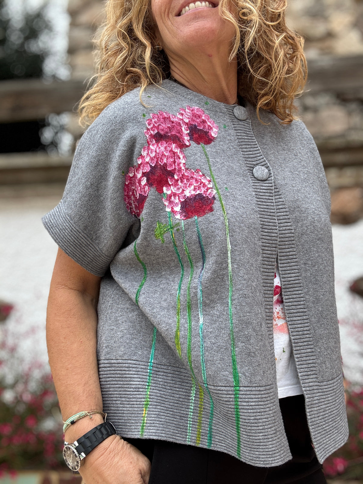 Chaqueta dos botones gris