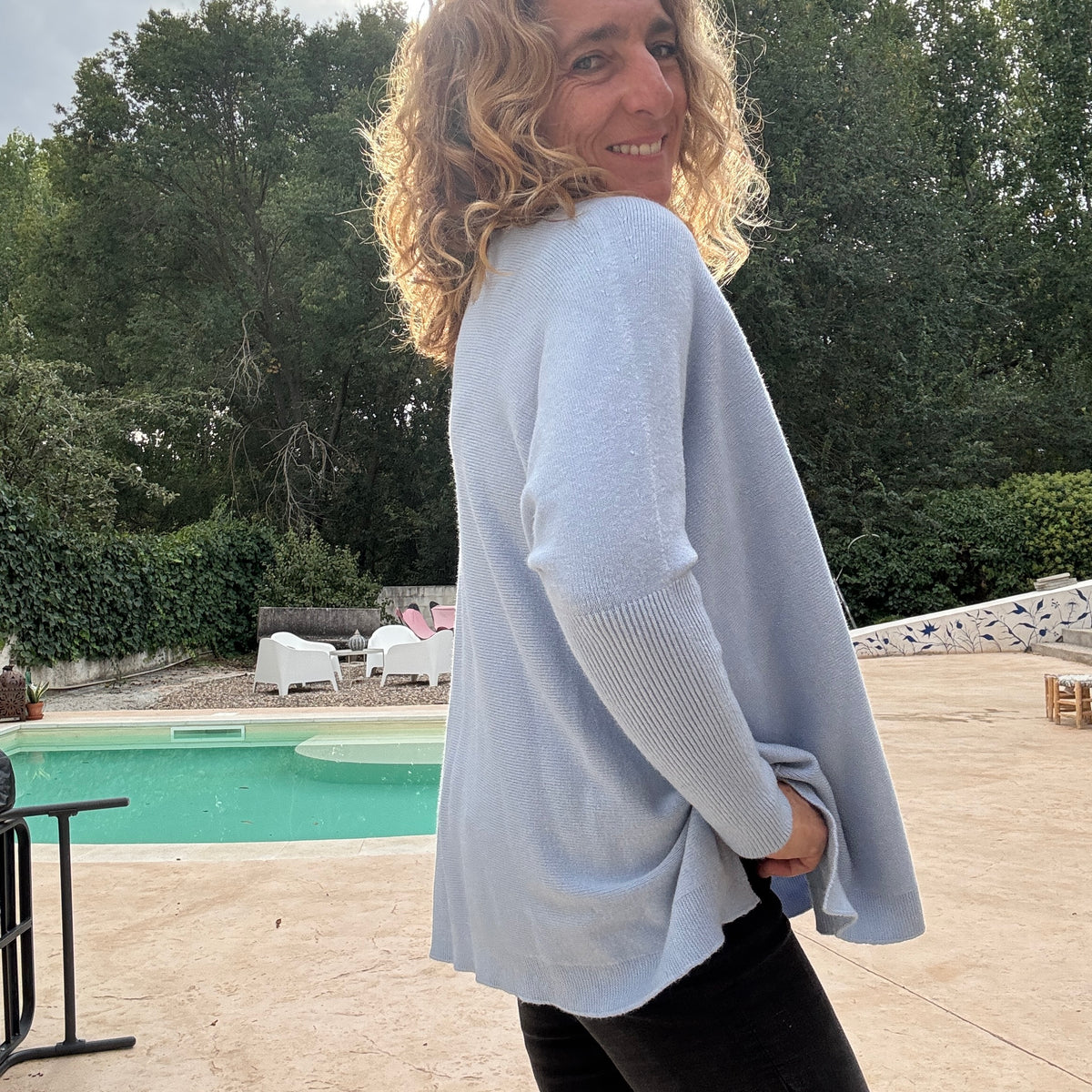 Jersey Over celeste
