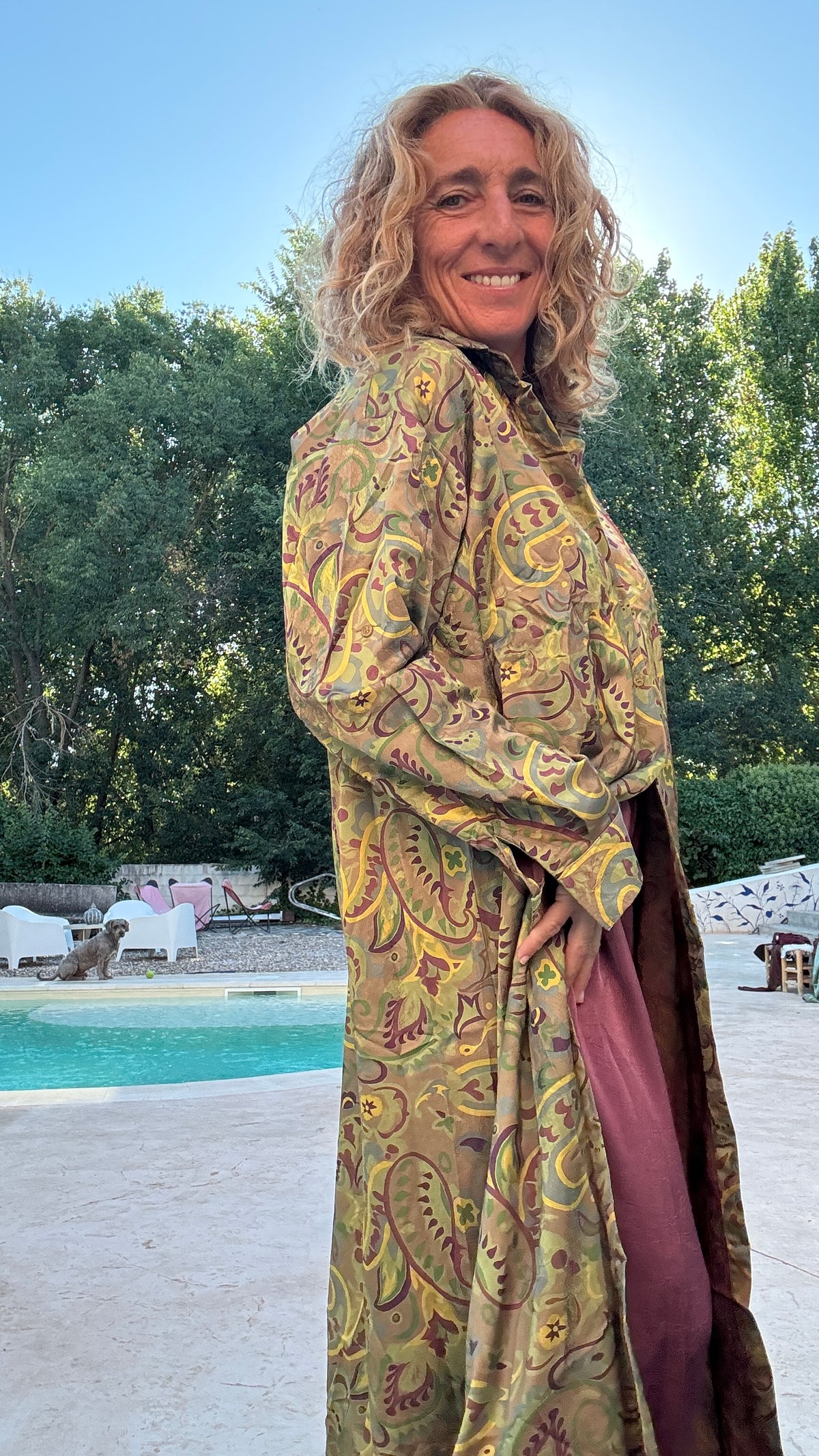 Conjunto estampado verde - pantalón buganvilla
