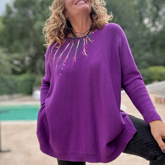 Jersey Over morado