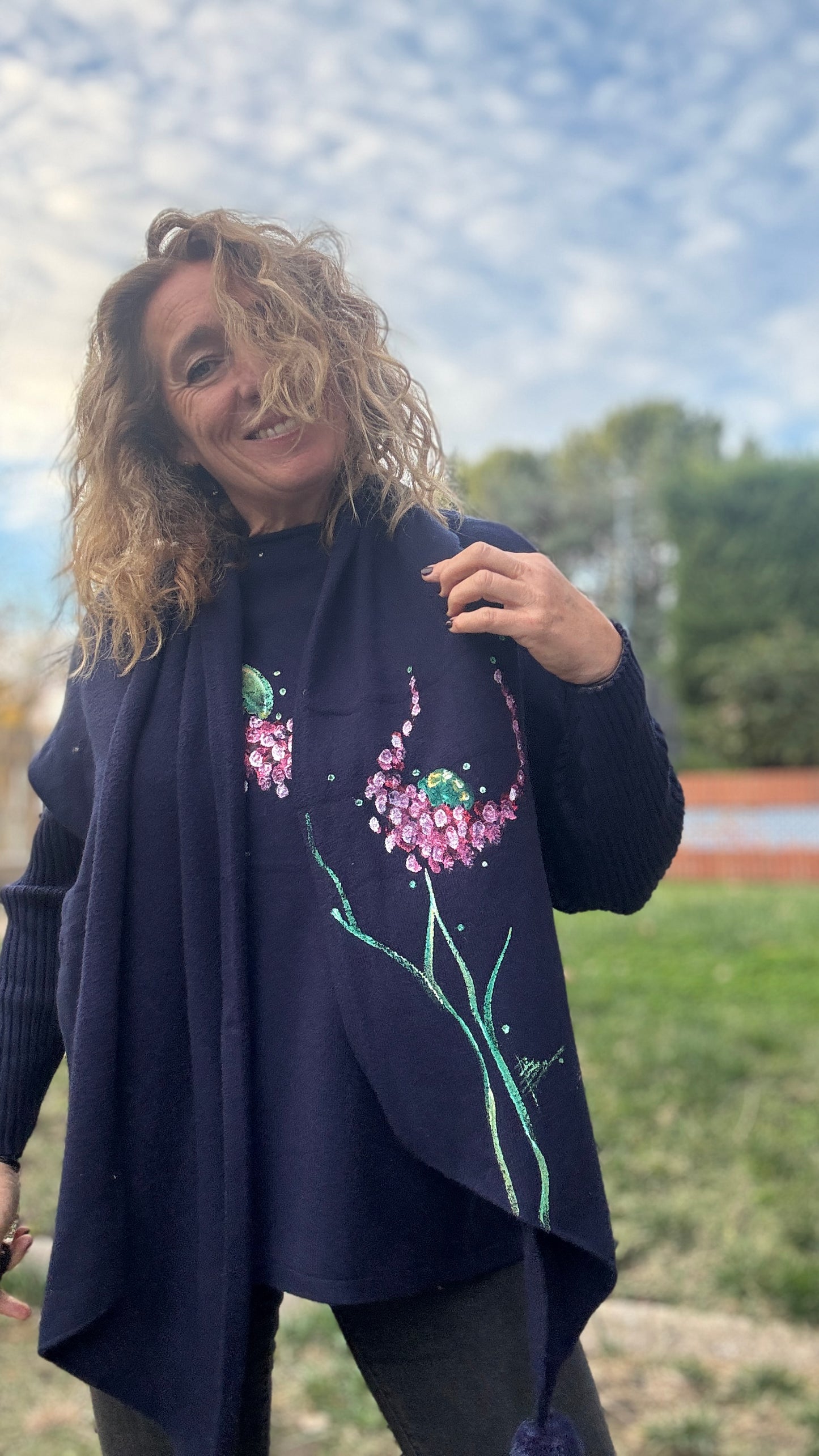 Jersey marino + bufanda