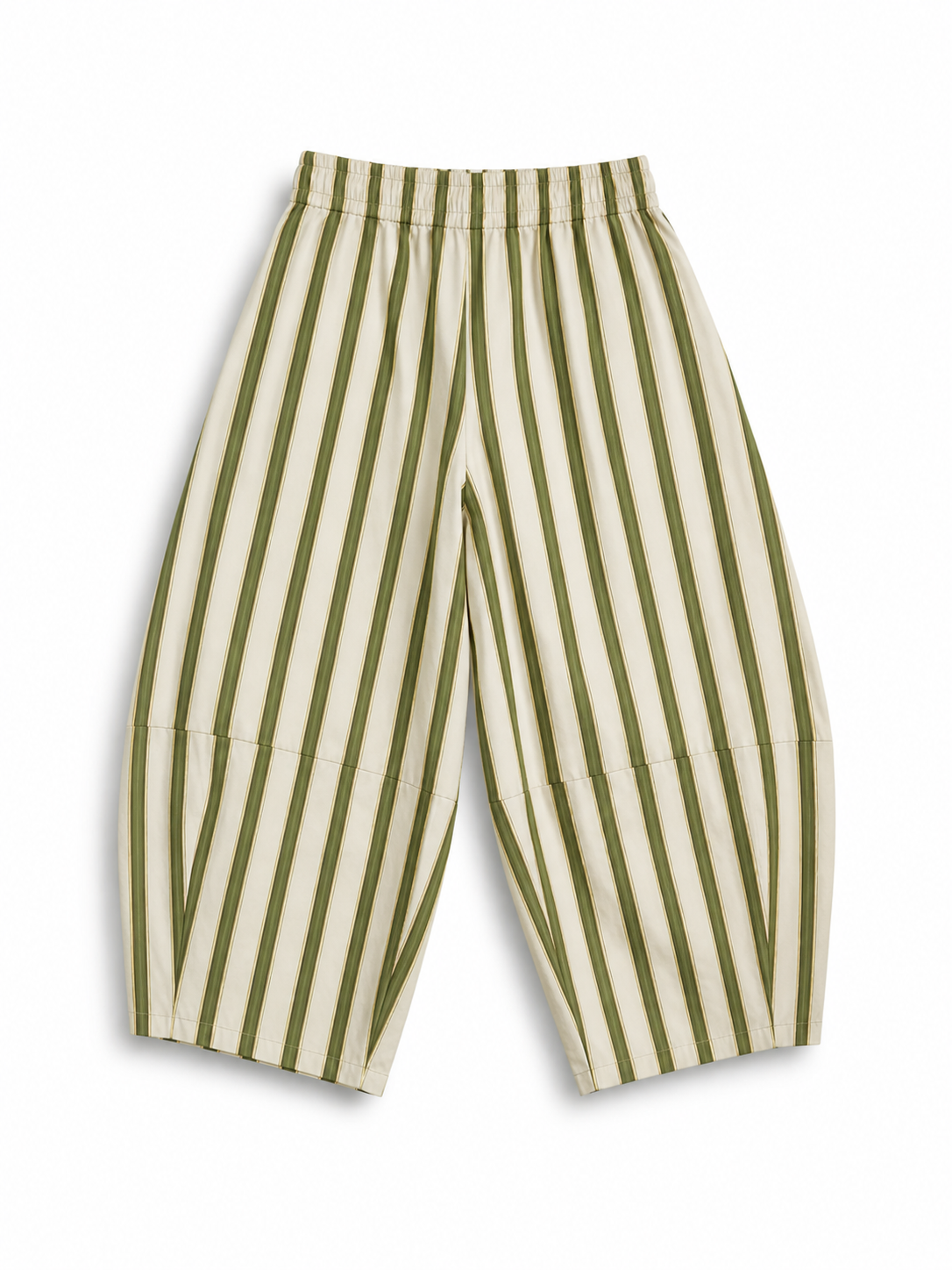 Pantalón crudo raya verde