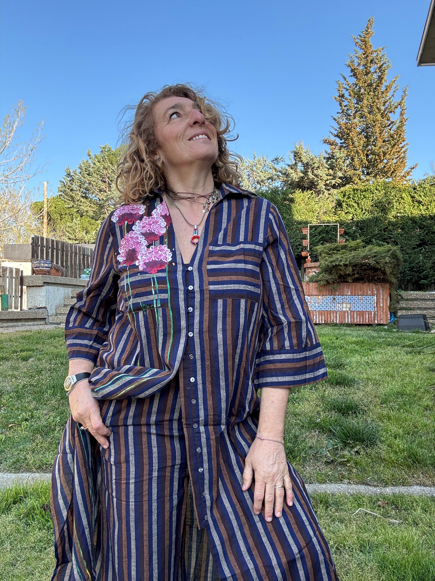 Conjunto, raya azul