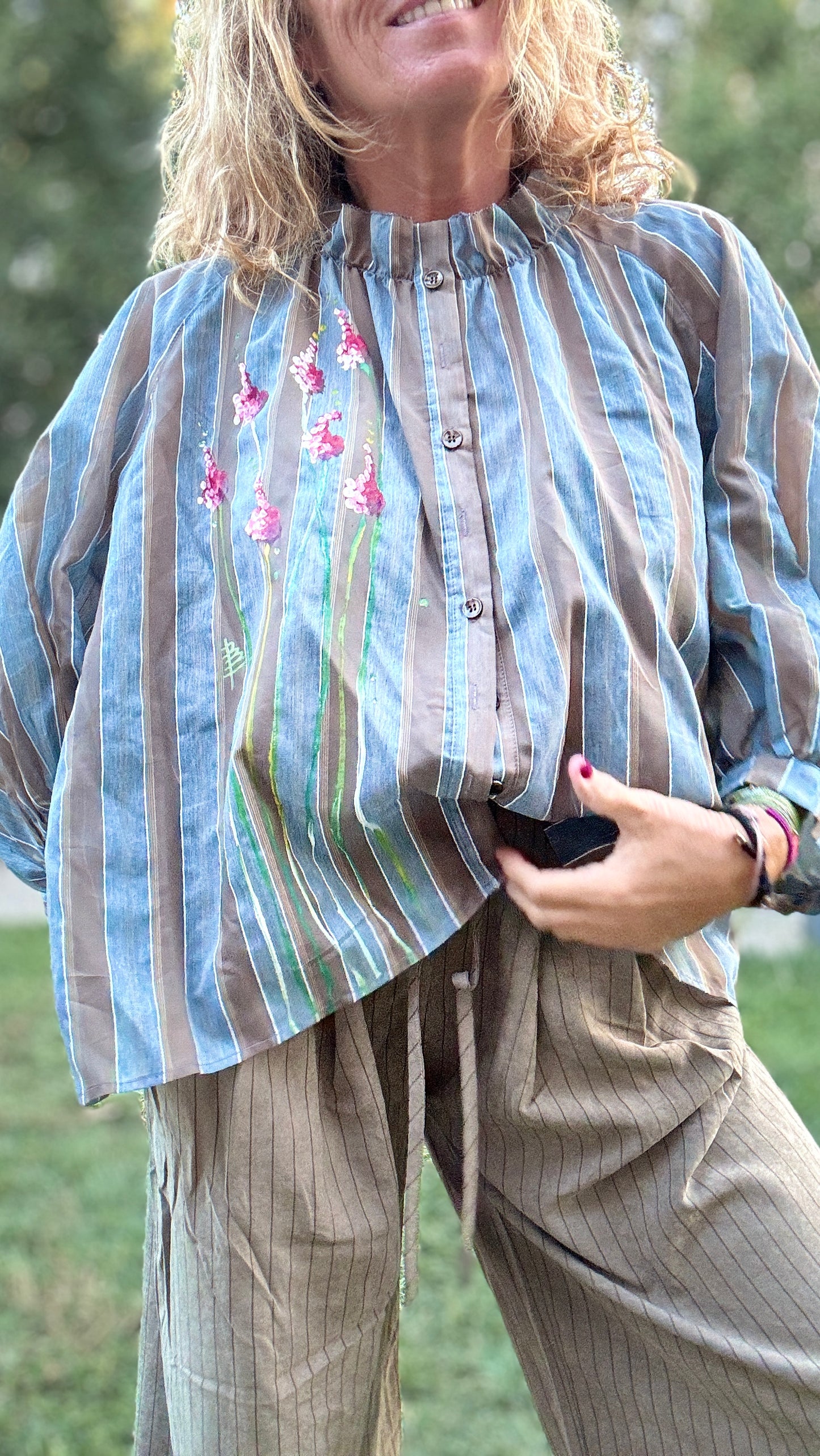 Blusa raya azul - topo