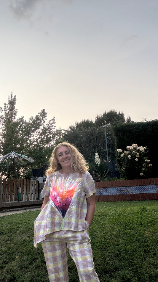 Conjunto cuadros amarillo