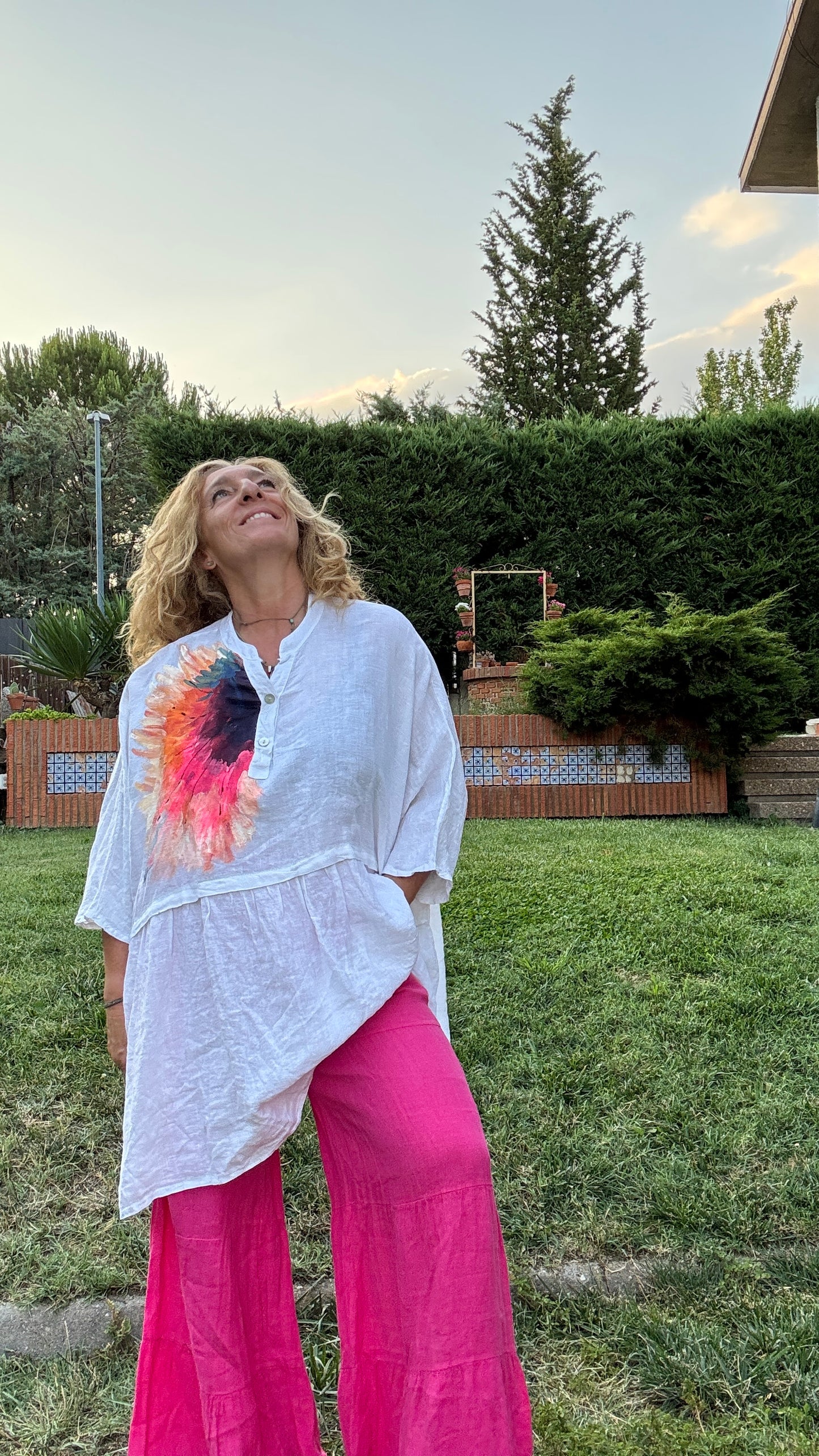 Blusón oversize blanco