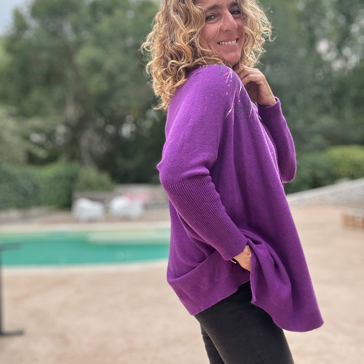 Jersey Over morado