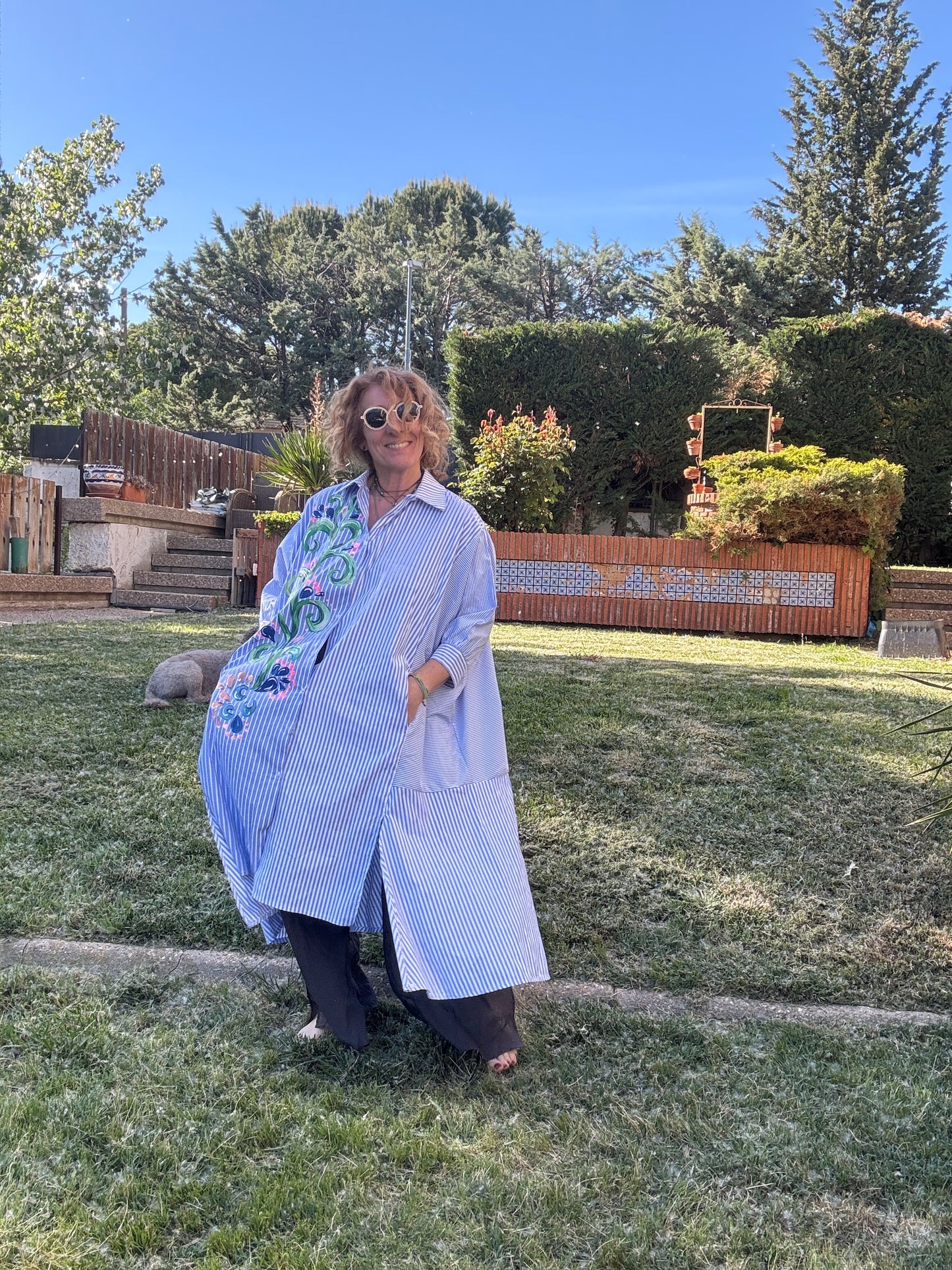 Vestido camisero asimétrico