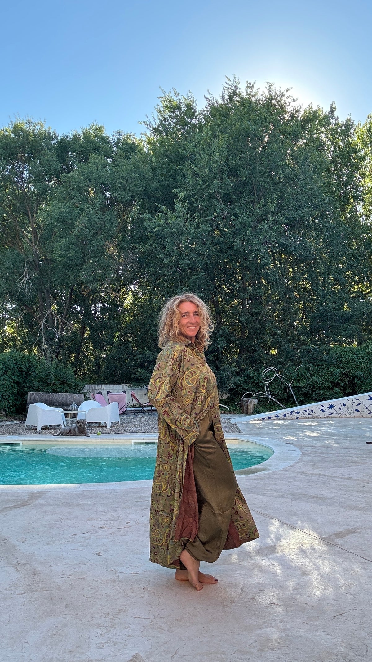 Conjunto estampado verde - pantalón verde